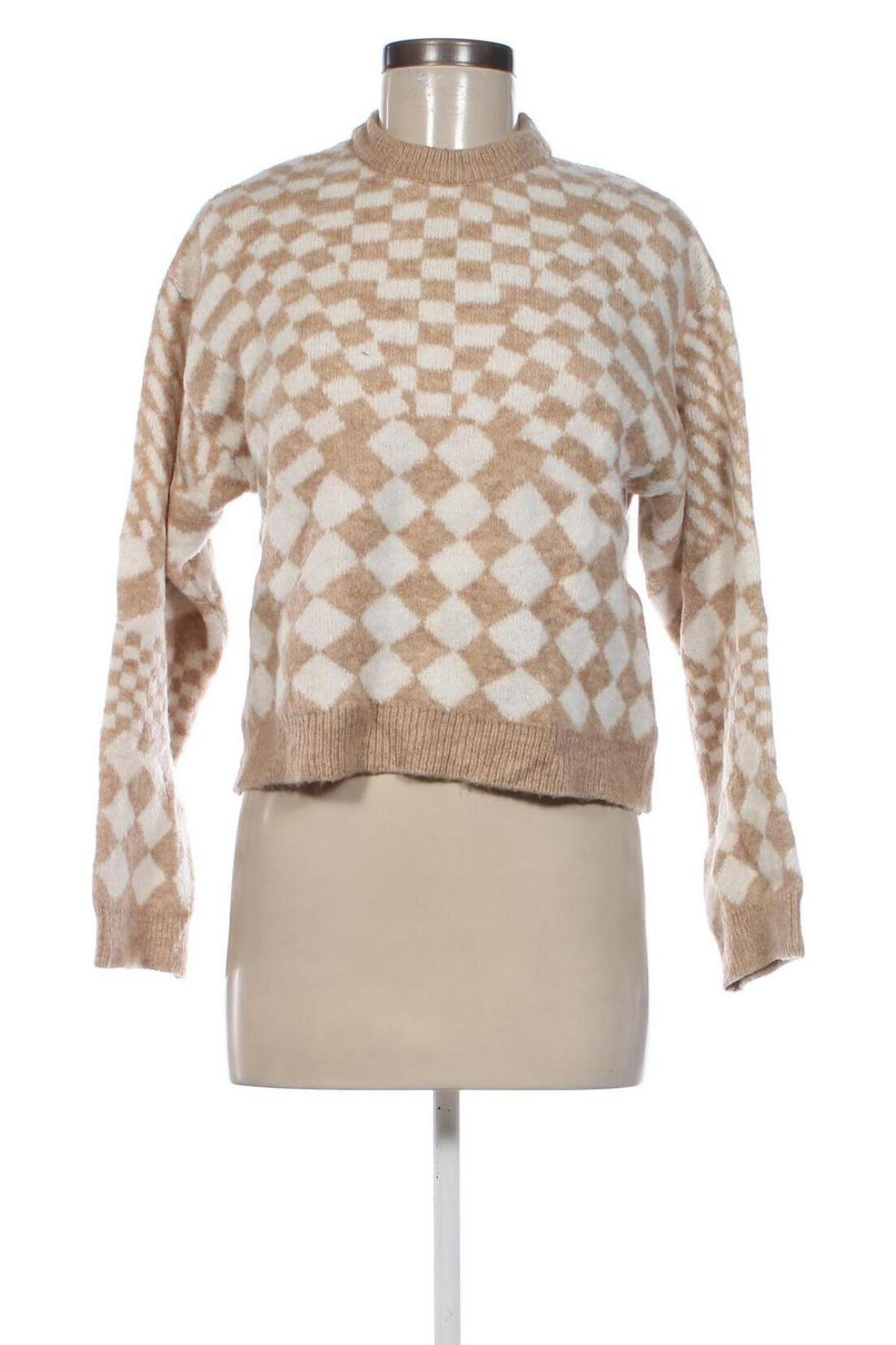 Damenpullover Bershka, Größe S, Farbe Beige, Preis € 12,49