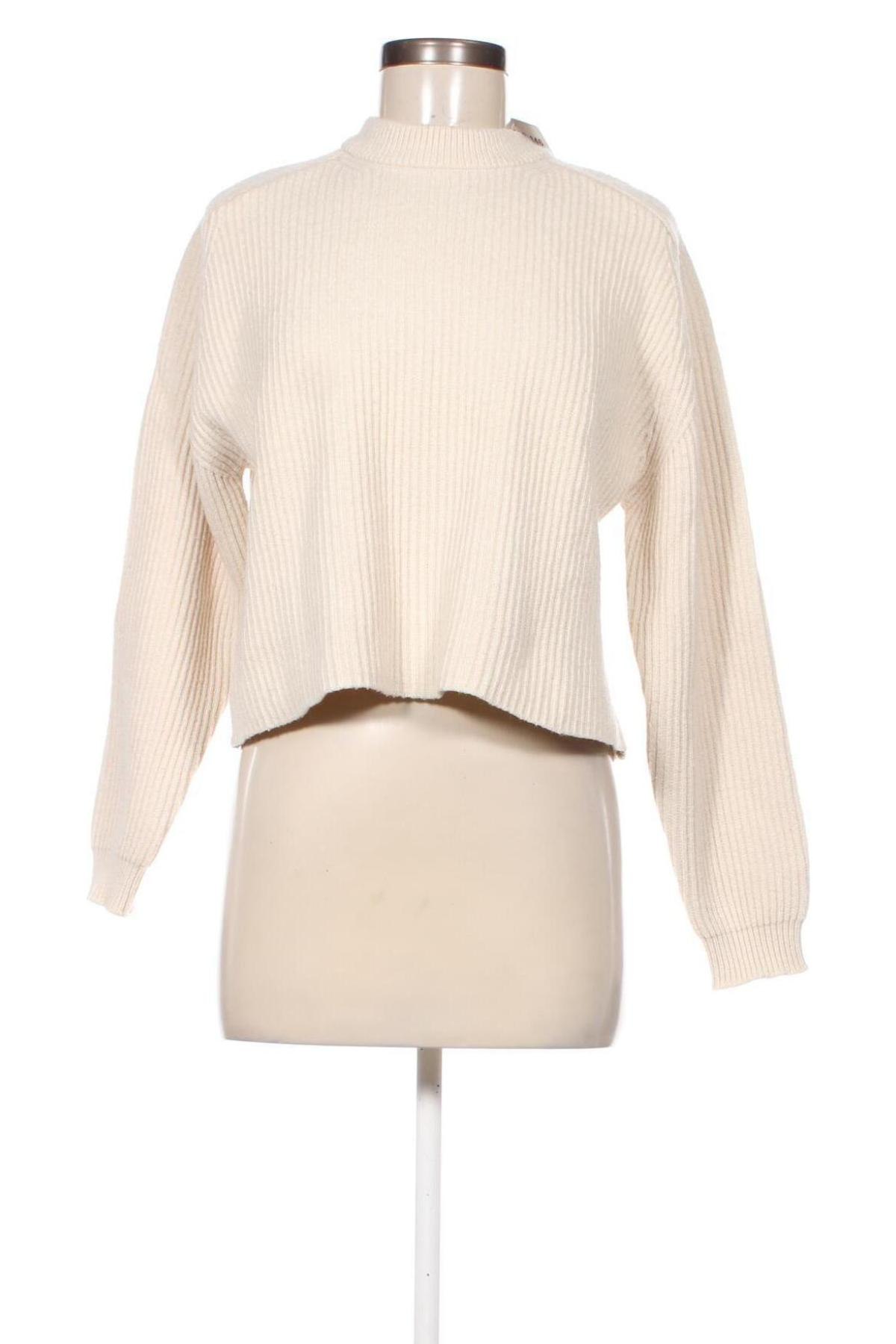 Damenpullover Bershka, Größe M, Farbe Beige, Preis € 10,99