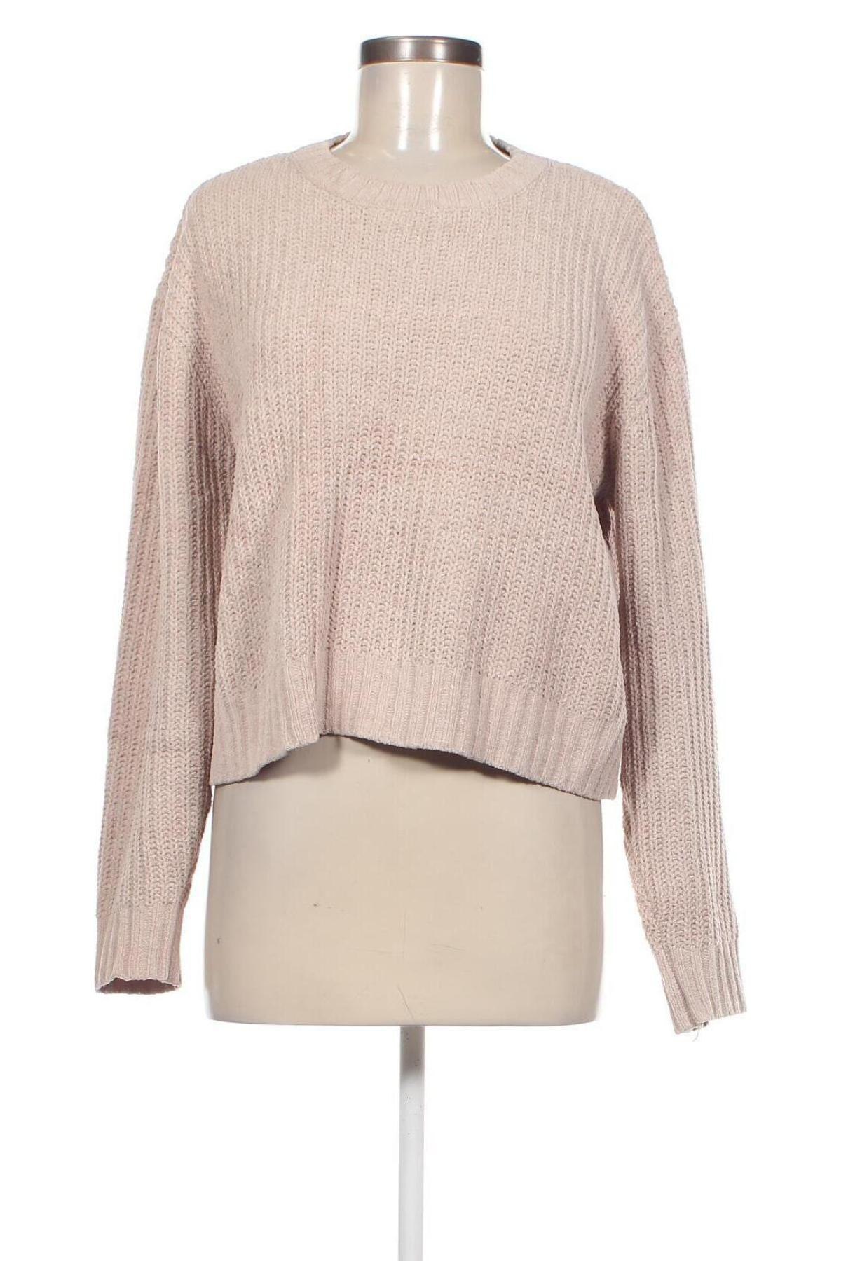 Damski sweter Bershka, Rozmiar S, Kolor Beżowy, Cena 55,99 zł