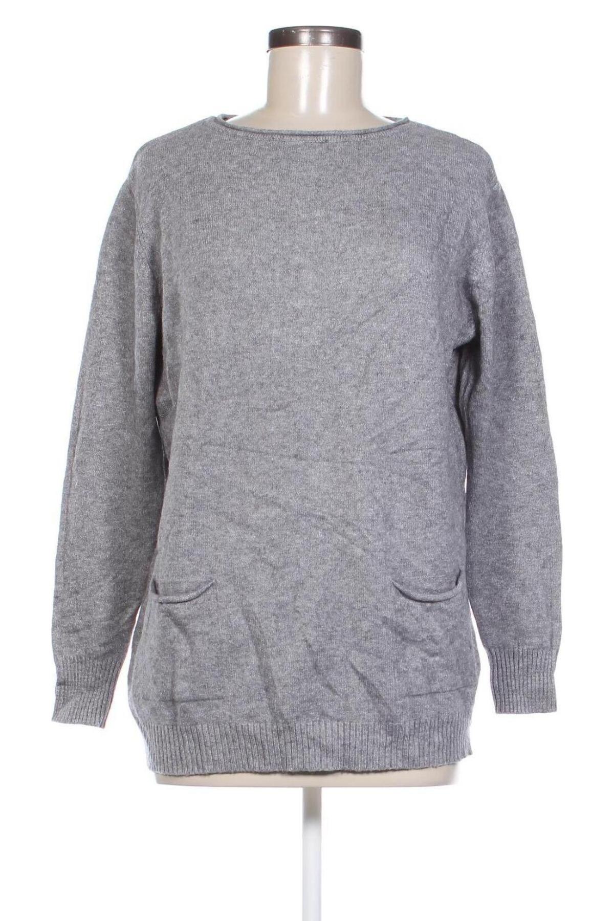 Damenpullover Bluoltre, Größe M, Farbe Grau, Preis € 12,49