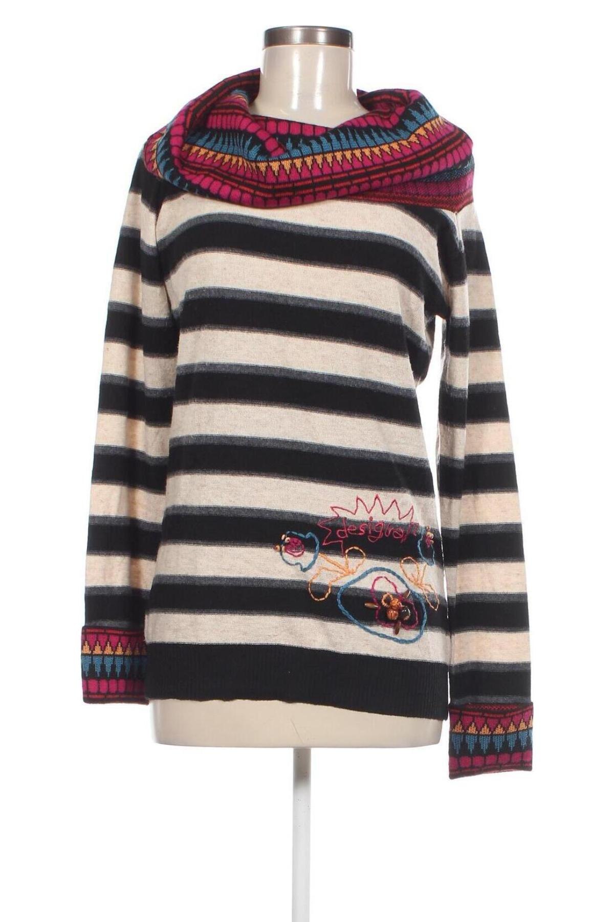 Damski sweter Desigual, Rozmiar XL, Kolor Kolorowy, Cena 129,99 zł