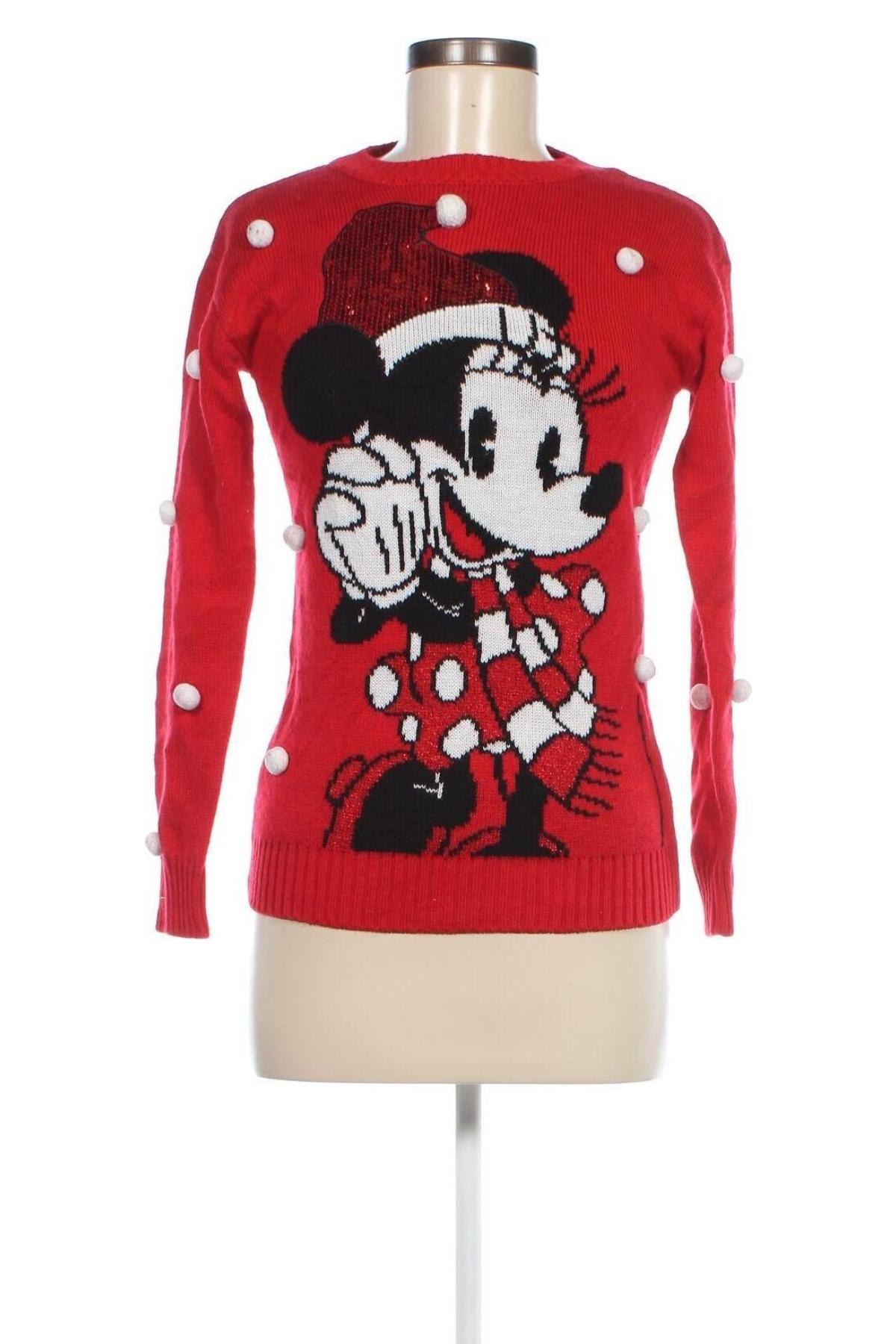 Damski sweter Disney, Rozmiar XS, Kolor Czerwony, Cena 55,99 zł