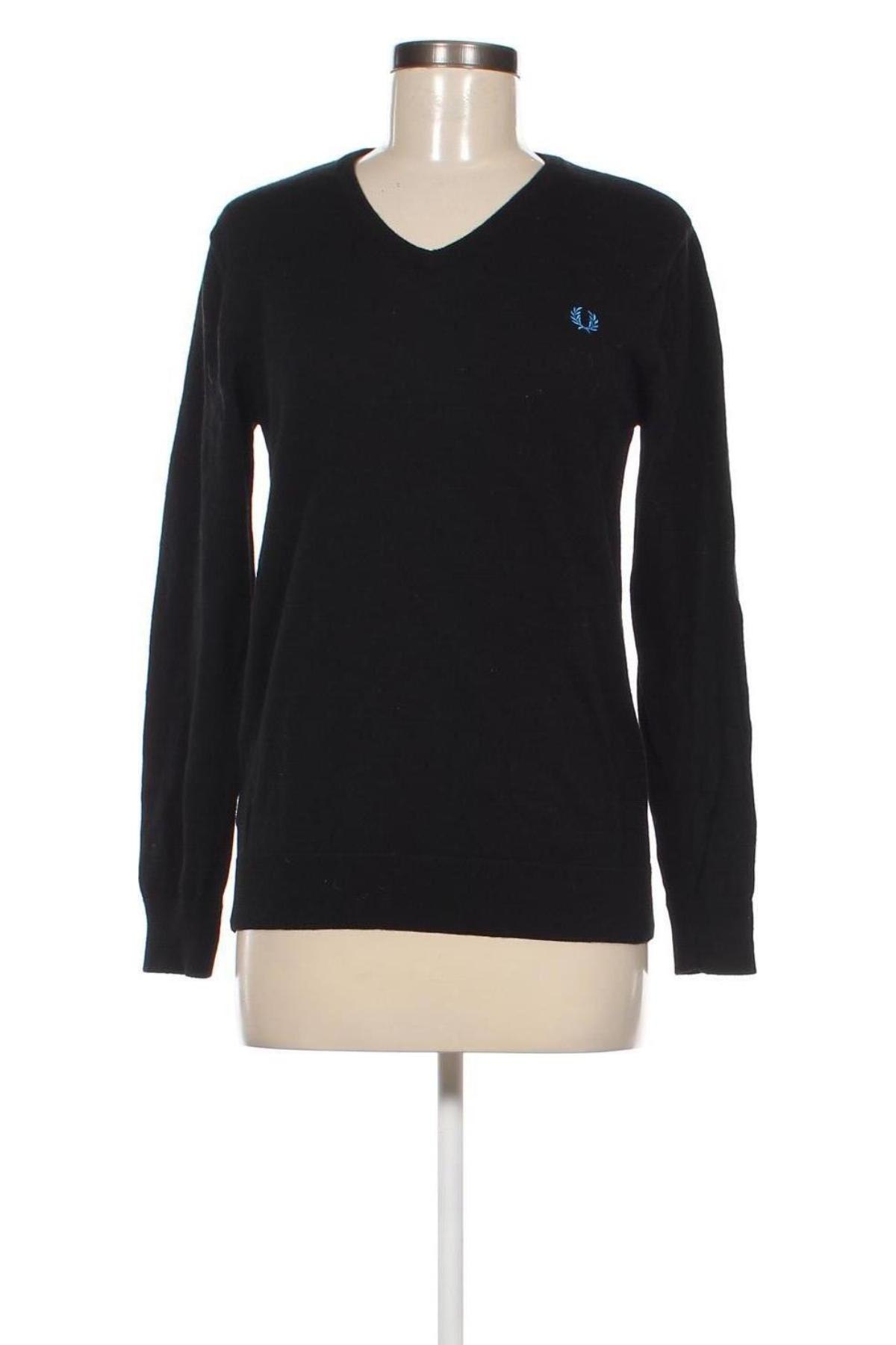 Damenpullover Fred Perry, Größe M, Farbe Schwarz, Preis 31,71 €