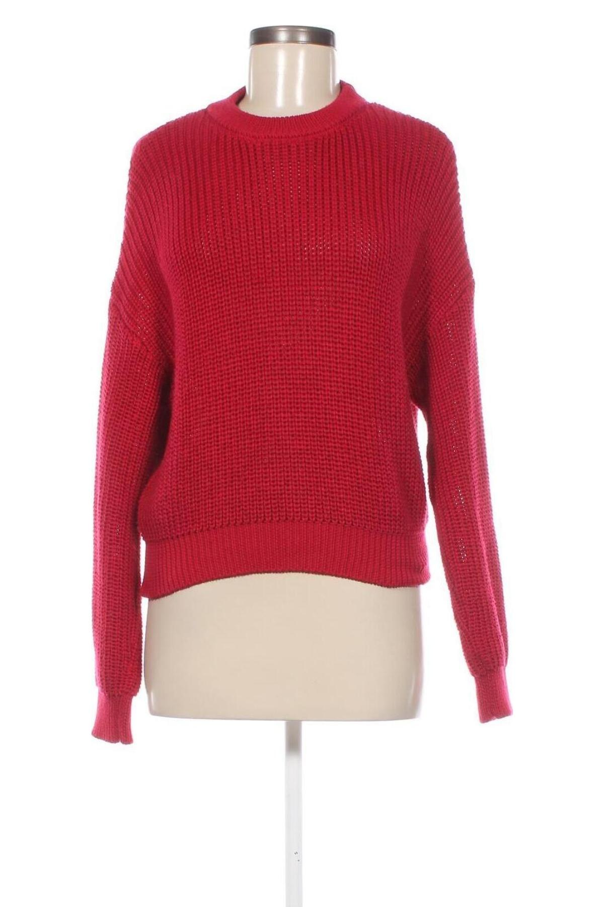 Damski sweter Pull&Bear, Rozmiar M, Kolor Czerwony, Cena 53,99 zł