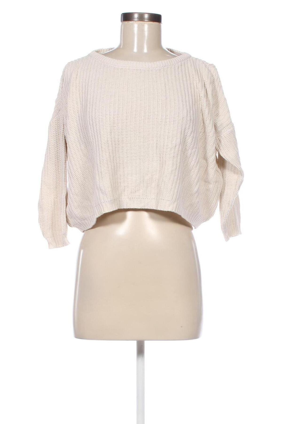 Damenpullover Stradivarius, Größe S, Farbe Ecru, Preis € 12,49