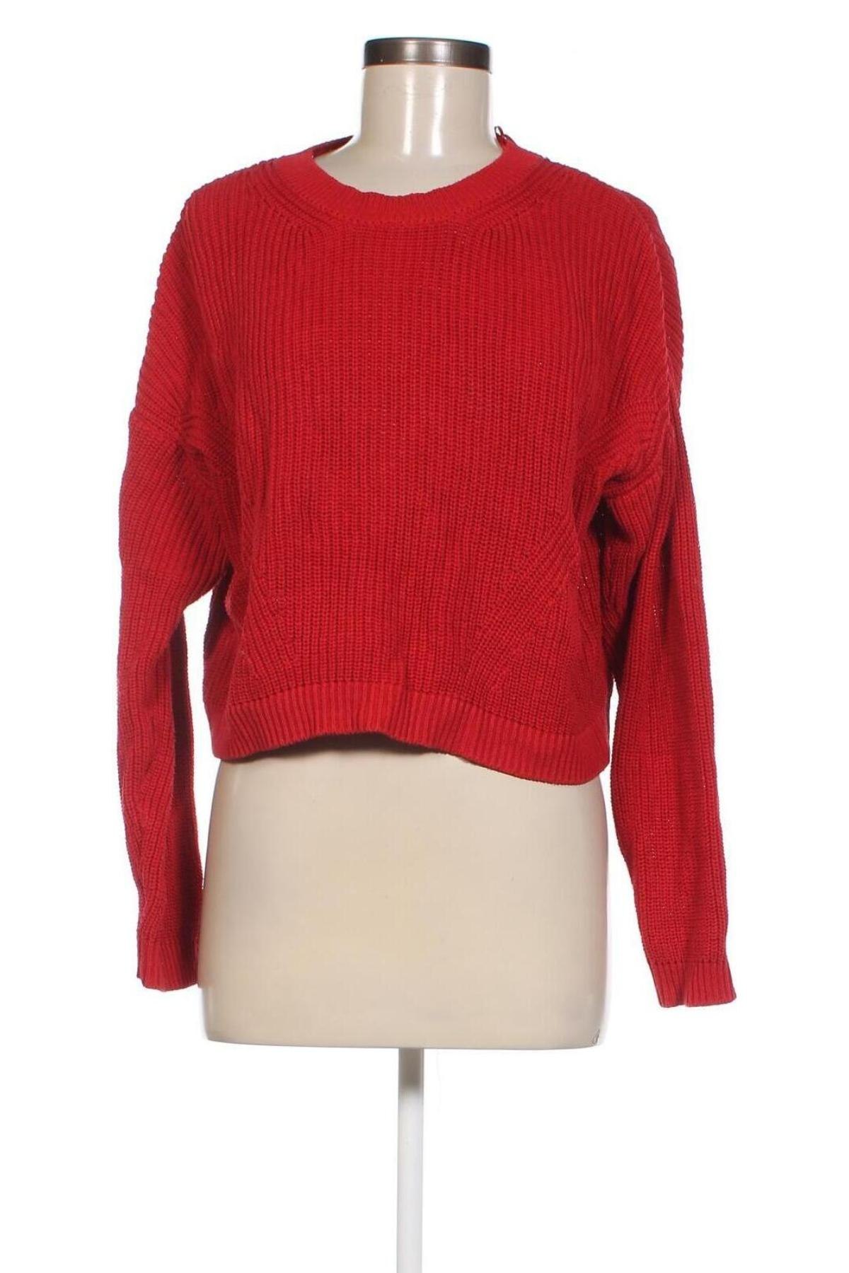 Damski sweter Stradivarius, Rozmiar S, Kolor Czerwony, Cena 92,99 zł