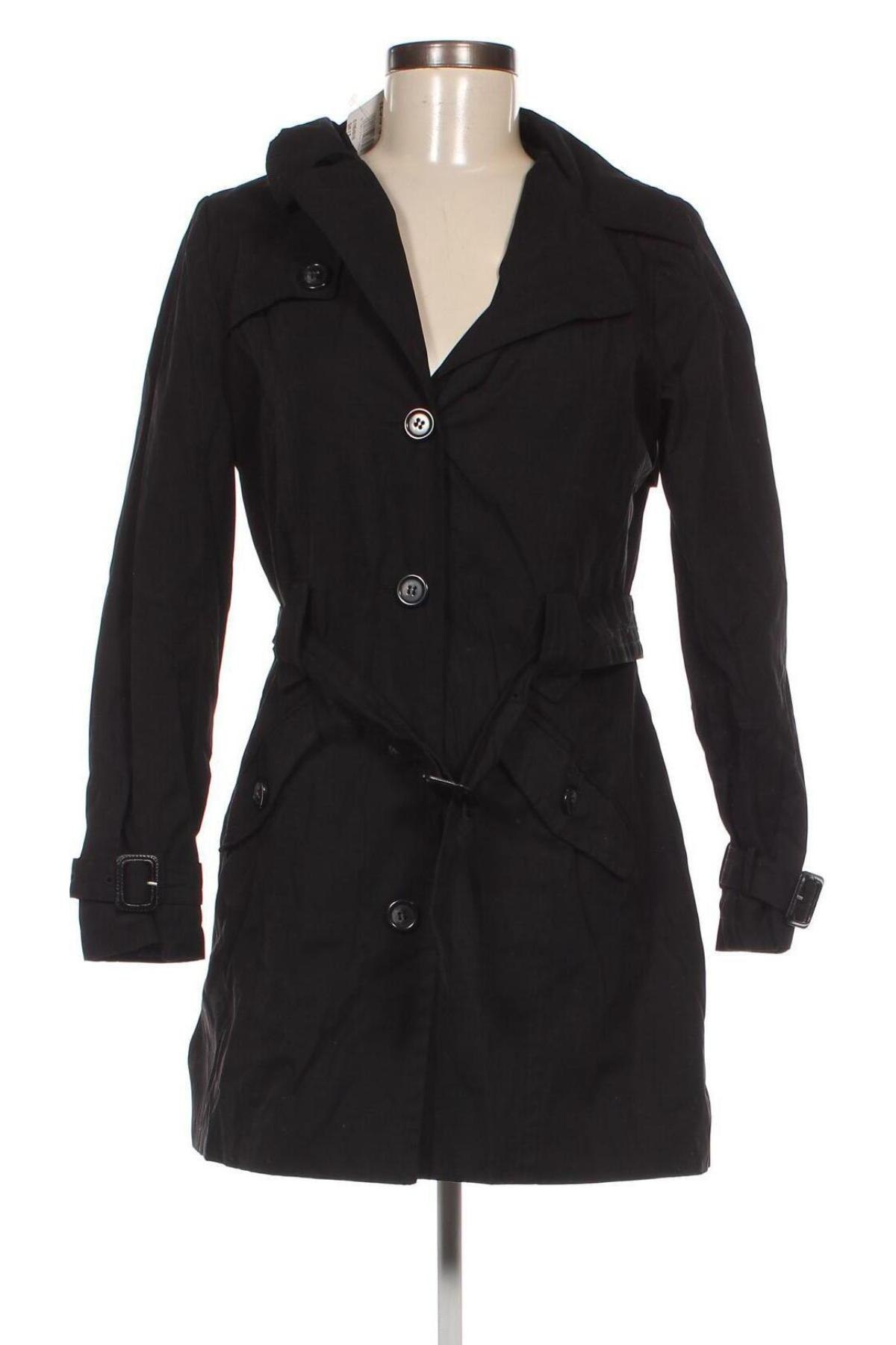 Damen Trenchcoat Tara, Größe S, Farbe Schwarz, Preis 47,99 €