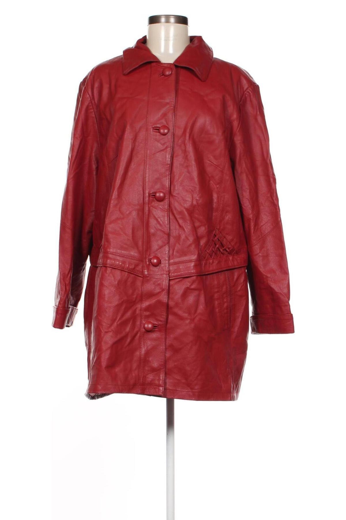 Damen Lederjacke, Größe XL, Farbe Rot, Preis 67,99 €