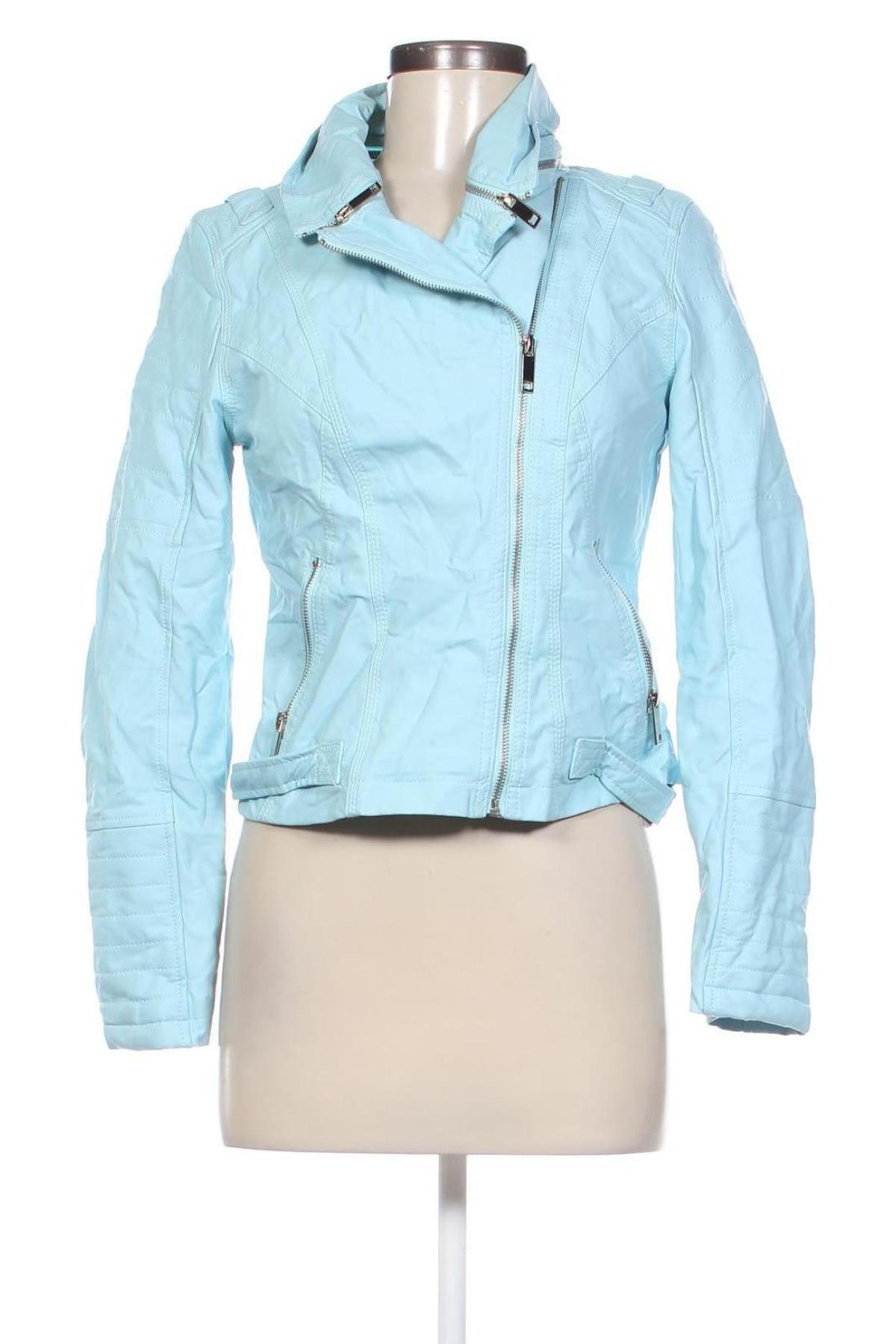 Damen Lederjacke, Größe S, Farbe Blau, Preis € 40,99