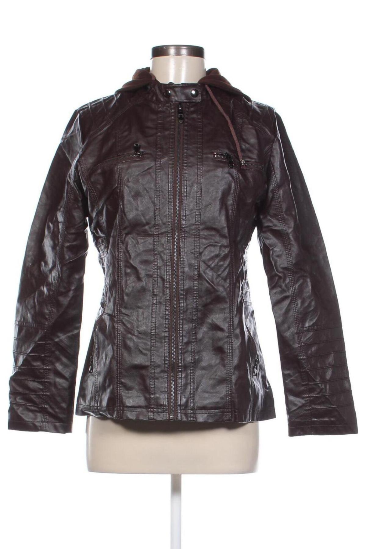 Damen Lederjacke, Größe M, Farbe Braun, Preis 40,99 €