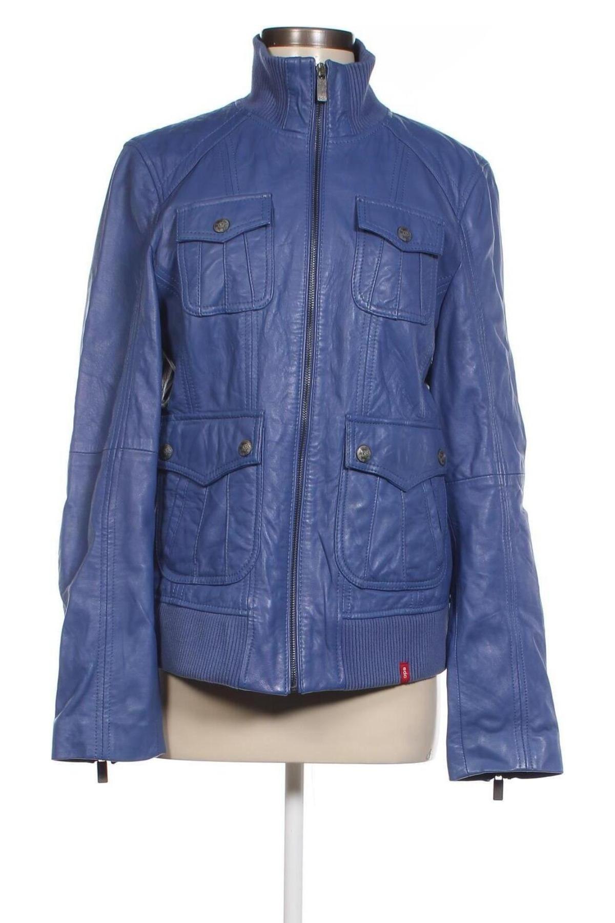 Damen Lederjacke, Größe XXL, Farbe Blau, Preis 67,99 €