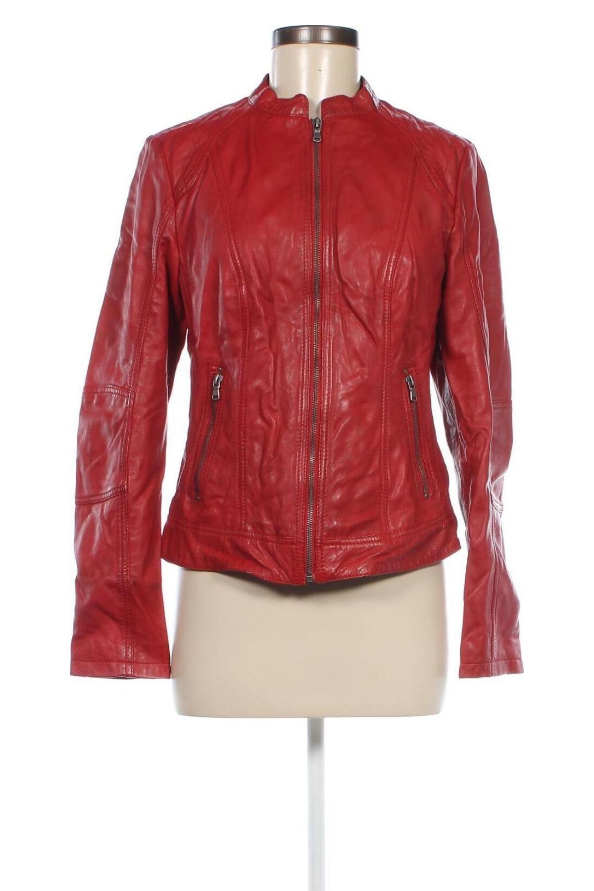 Damen Lederjacke 7 Eleven, Größe M, Farbe Rot, Preis 34,49 €