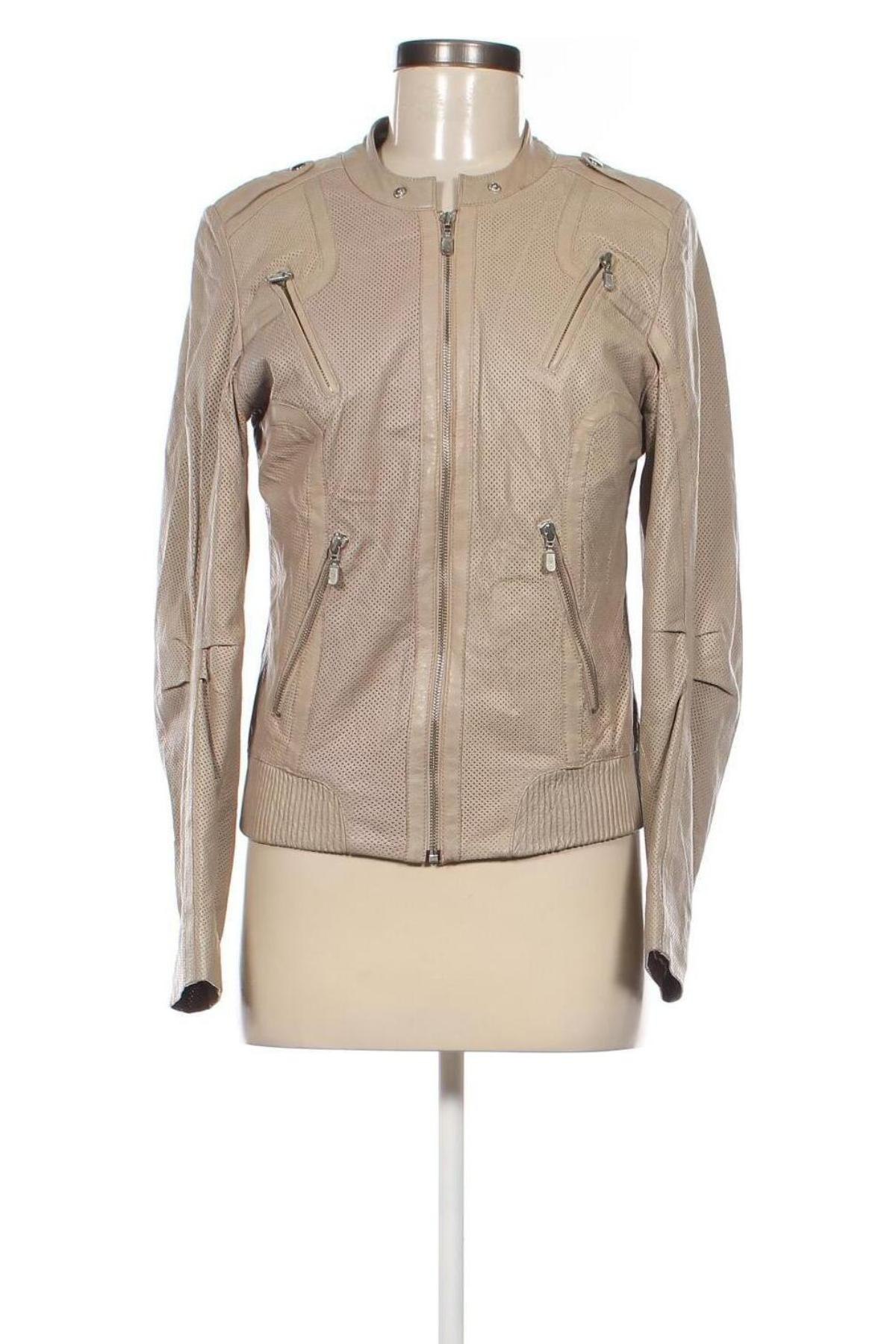 Damen Lederjacke Auluna, Größe M, Farbe Beige, Preis 91,05 €