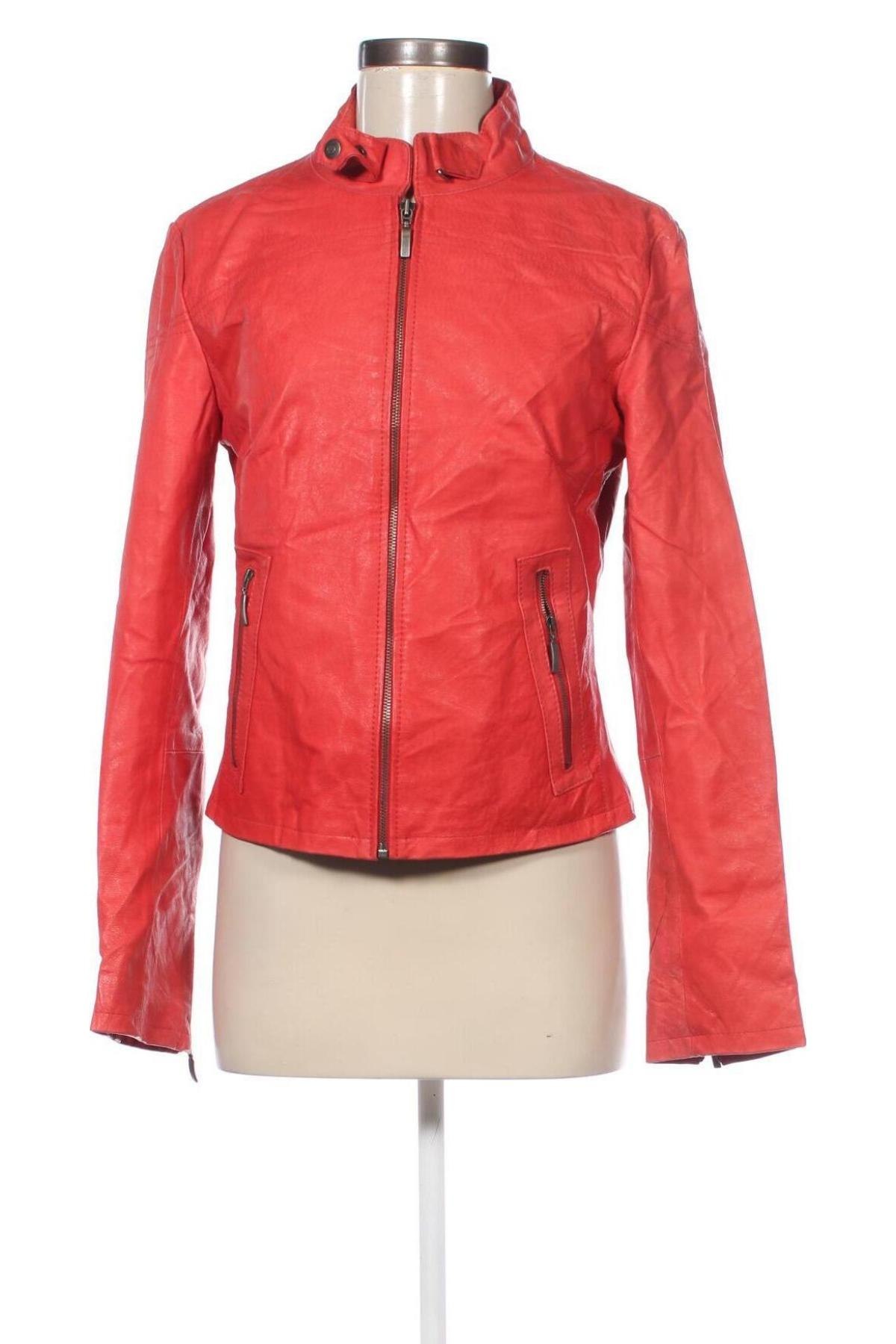 Damen Lederjacke Conbipel, Größe M, Farbe Rot, Preis 123,99 €