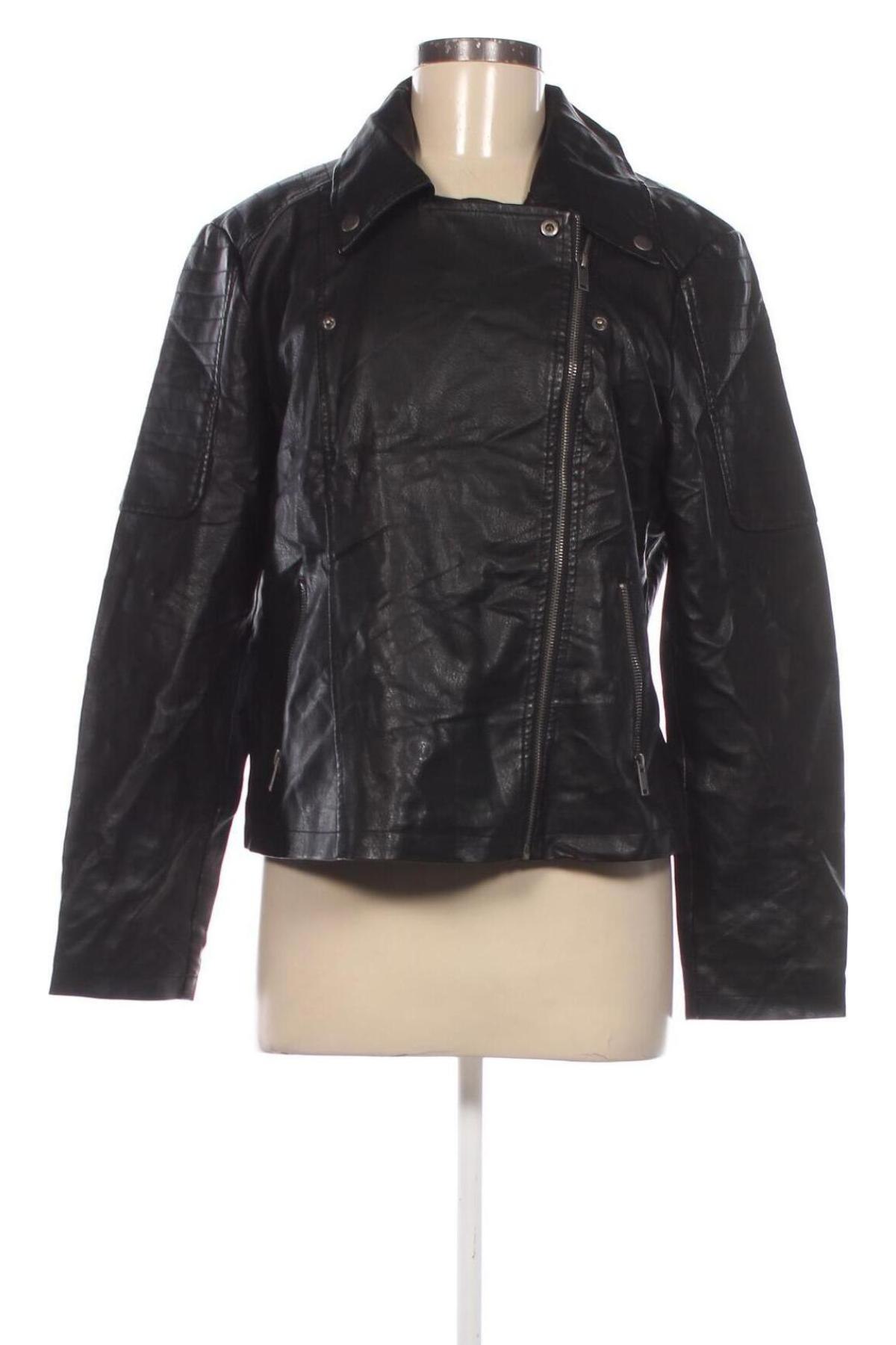 Damen Lederjacke Noisy May, Größe XL, Farbe Schwarz, Preis 28,99 €