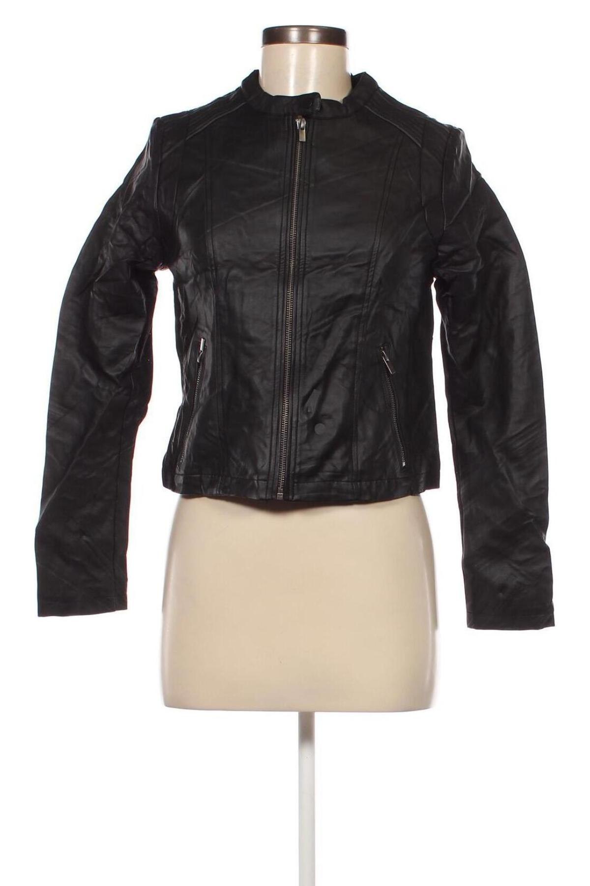 Damen Lederjacke Pota, Größe S, Farbe Schwarz, Preis 22,99 €