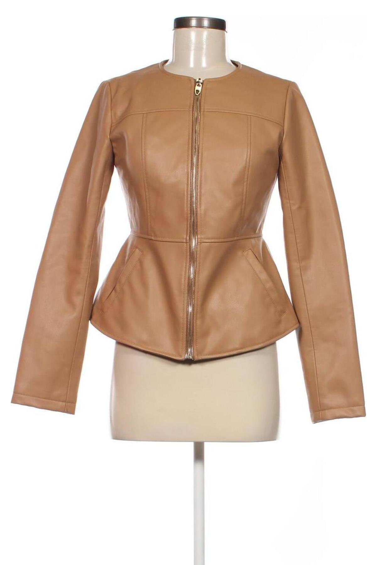 Damen Lederjacke Zara, Größe M, Farbe Braun, Preis € 25,74