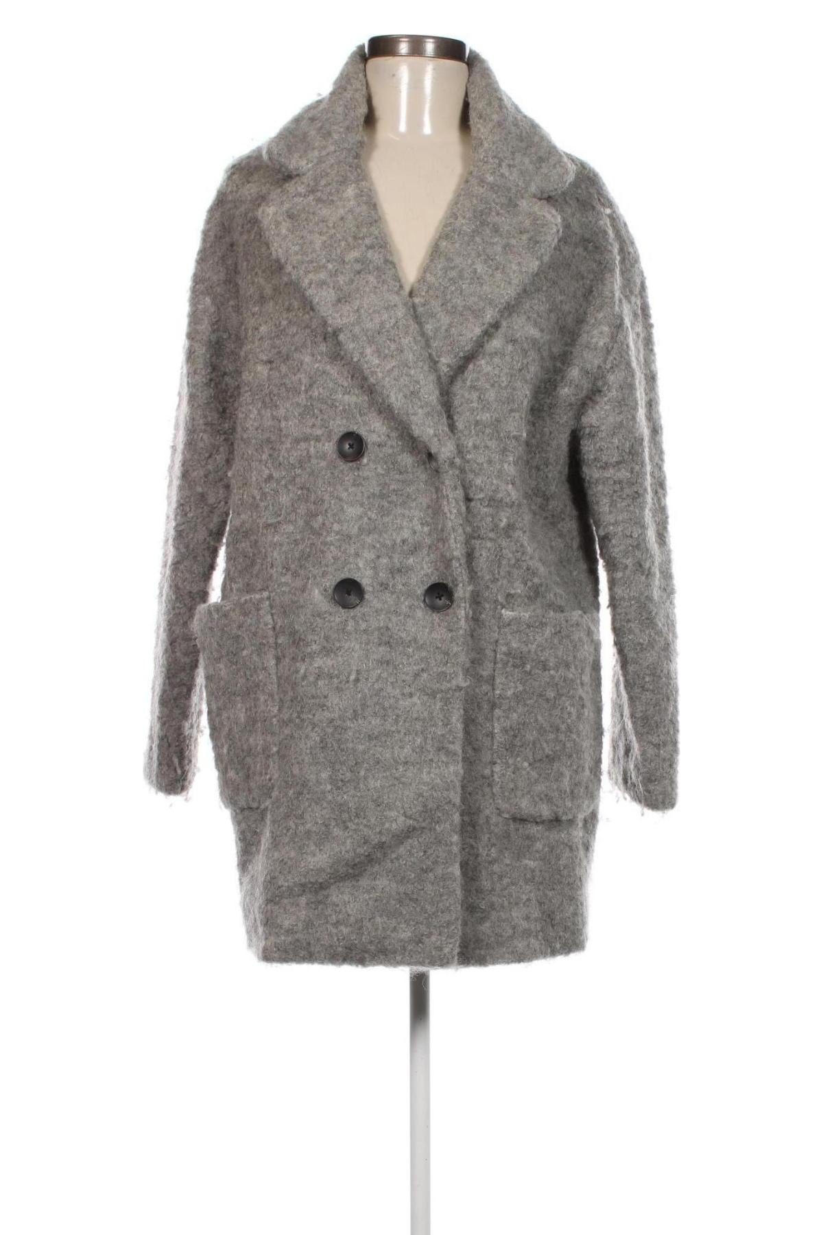 Damenmantel Bershka, Größe S, Farbe Grau, Preis 36,99 €