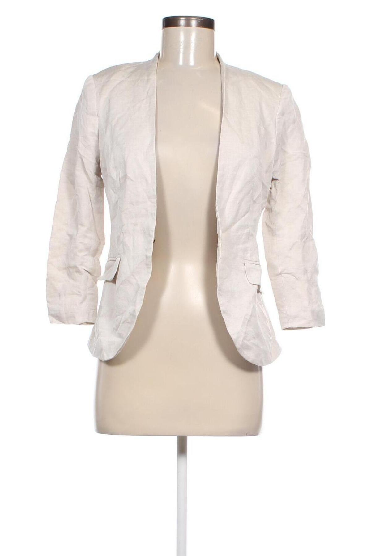 Damen Blazer H&M, Größe S, Farbe Beige, Preis 33,99 €