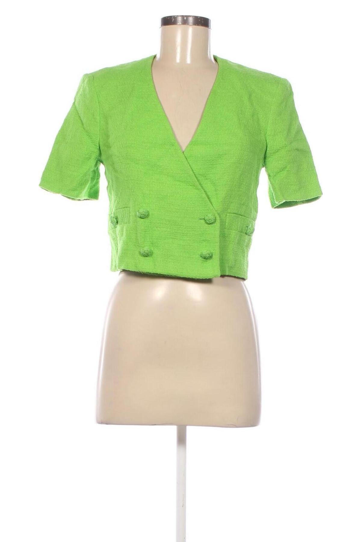 Sacou de femei Zara, Mărime S, Culoare Verde, Preț 157,99 Lei