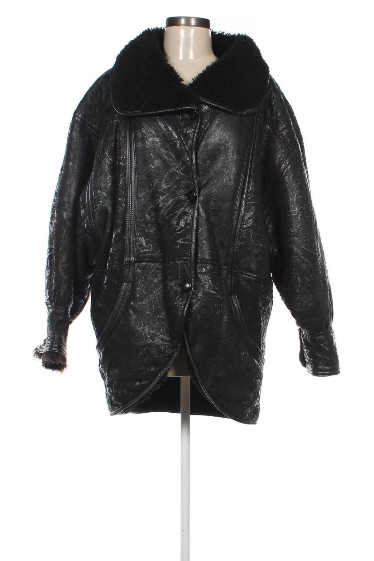 Damen Lederjacke Shearling, Größe XL, Farbe Grau, Preis € 105,49