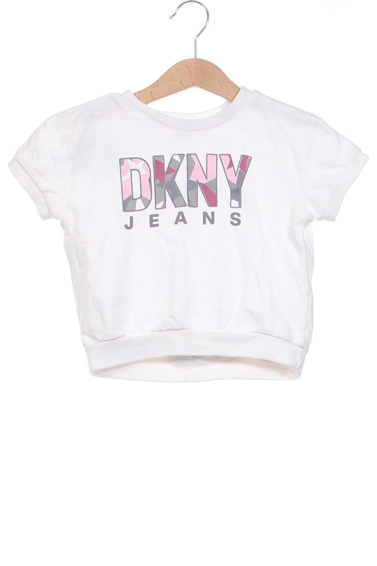 Kinder Shirt DKNY Jeans, Größe 18-24m/ 86-98 cm, Farbe Weiß, Preis 16,99 €