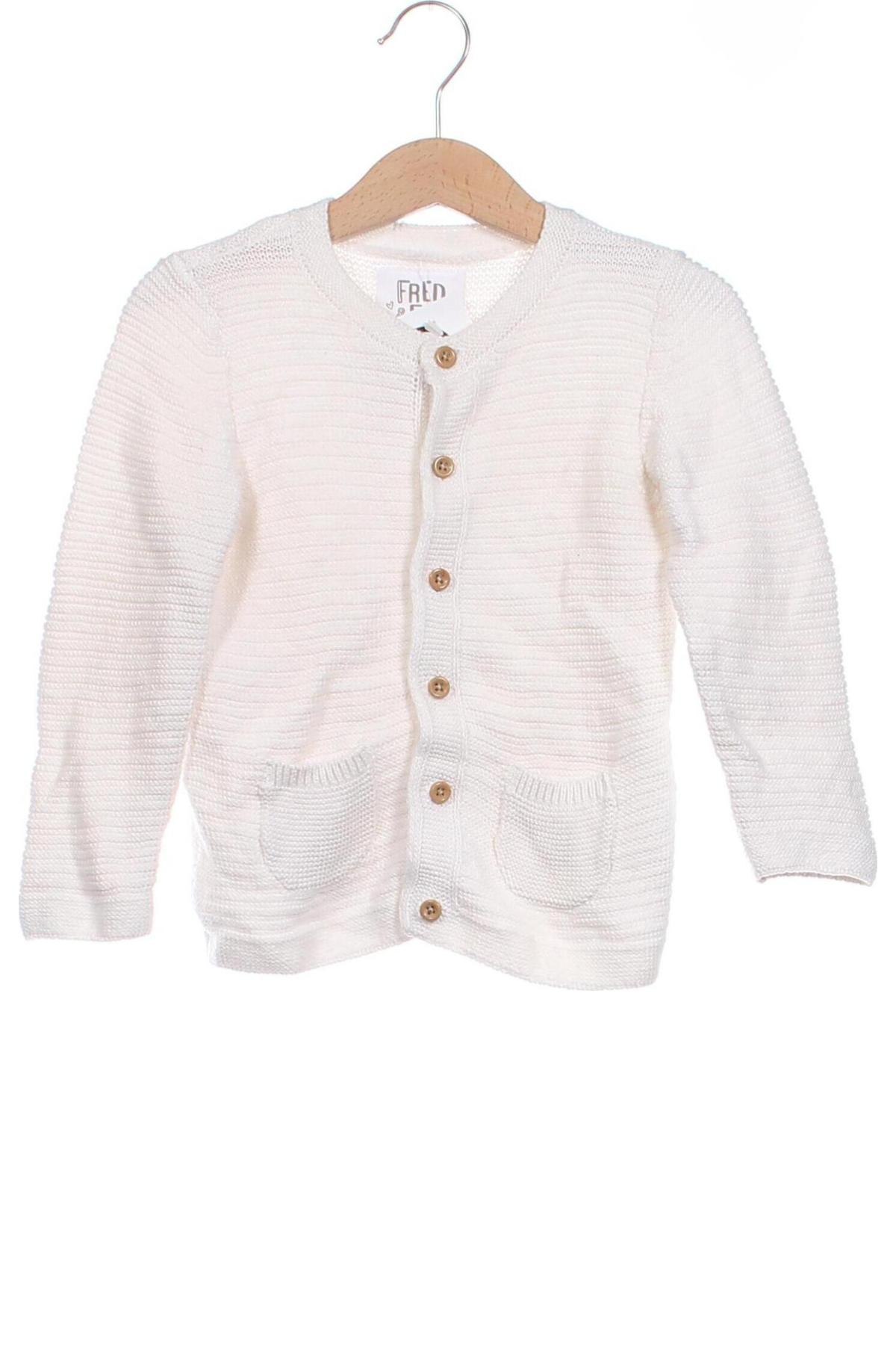 Kinder Strickjacke, Größe 12-18m/ 80-86 cm, Farbe Weiß, Preis € 11,99