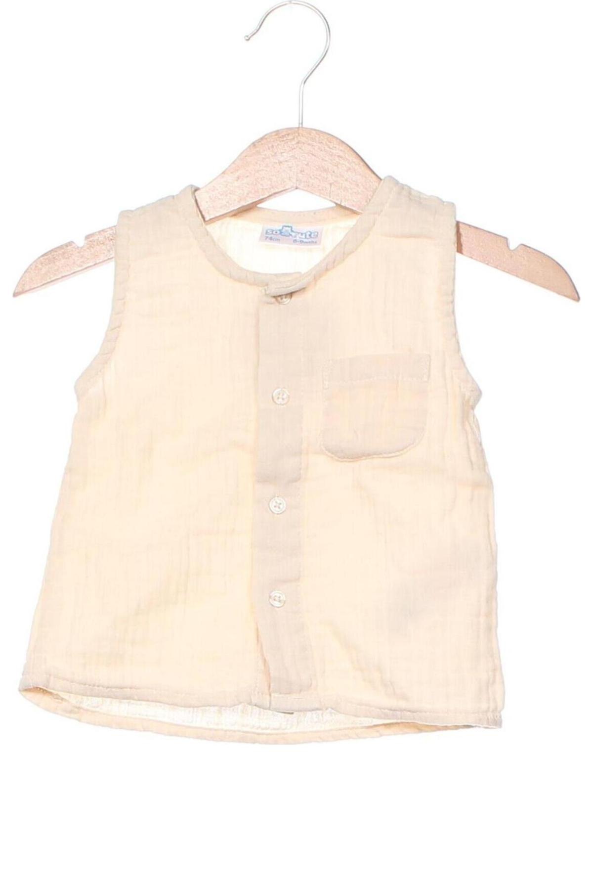 Kinderhemd, Größe 9-12m/ 74-80 cm, Farbe Beige, Preis 10,69 €