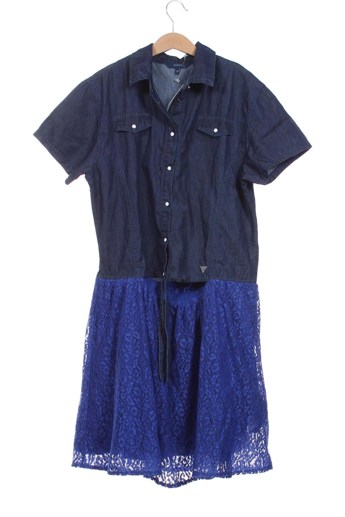 Kinderkleid Guess, Größe 15-18y/ 170-176 cm, Farbe Blau, Preis € 35,91