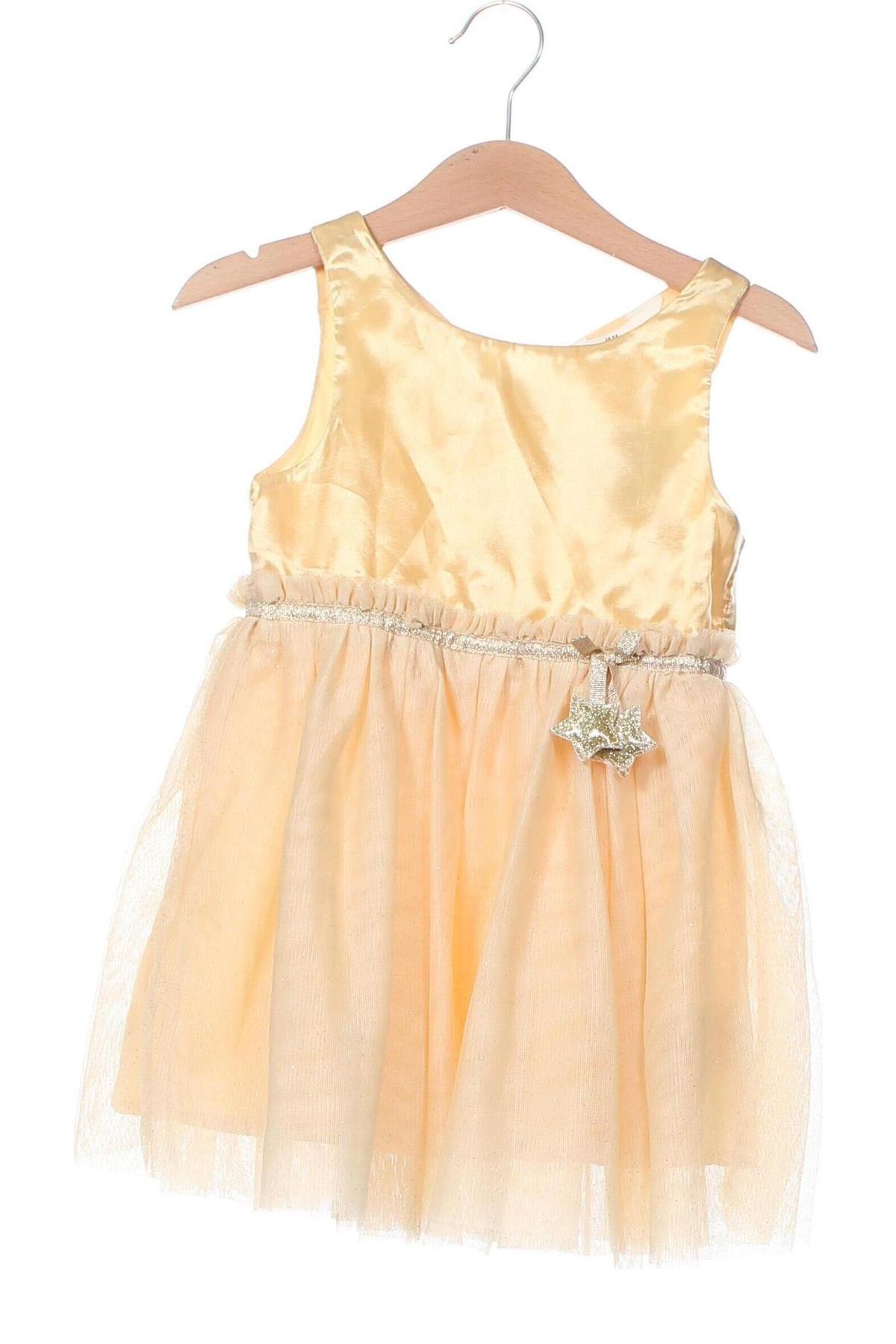 Kinderkleid H&M, Größe 18-24m/ 86-98 cm, Farbe Golden, Preis 12,28 €