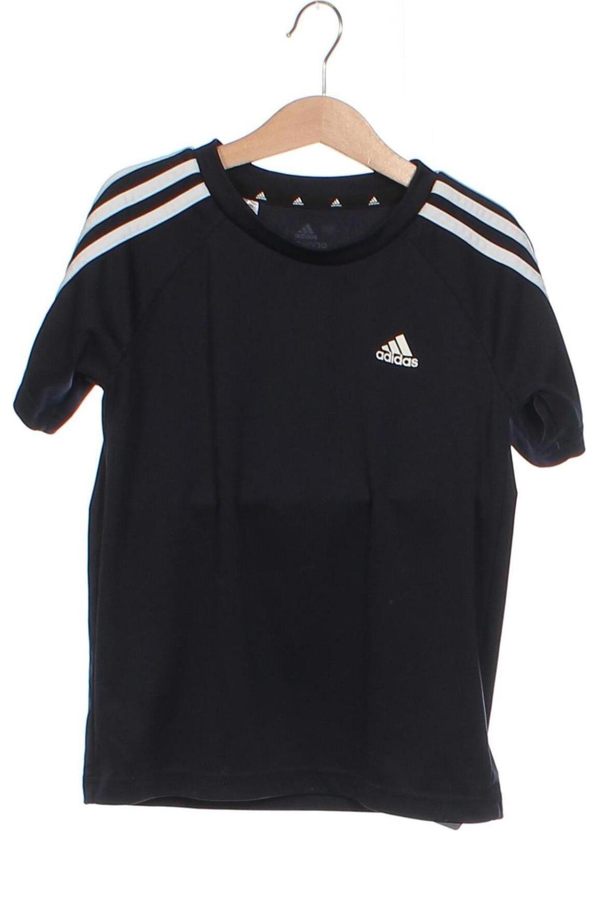 Kinder T-Shirt Adidas, Größe 7-8y/ 128-134 cm, Farbe Blau, Preis 20,49 €