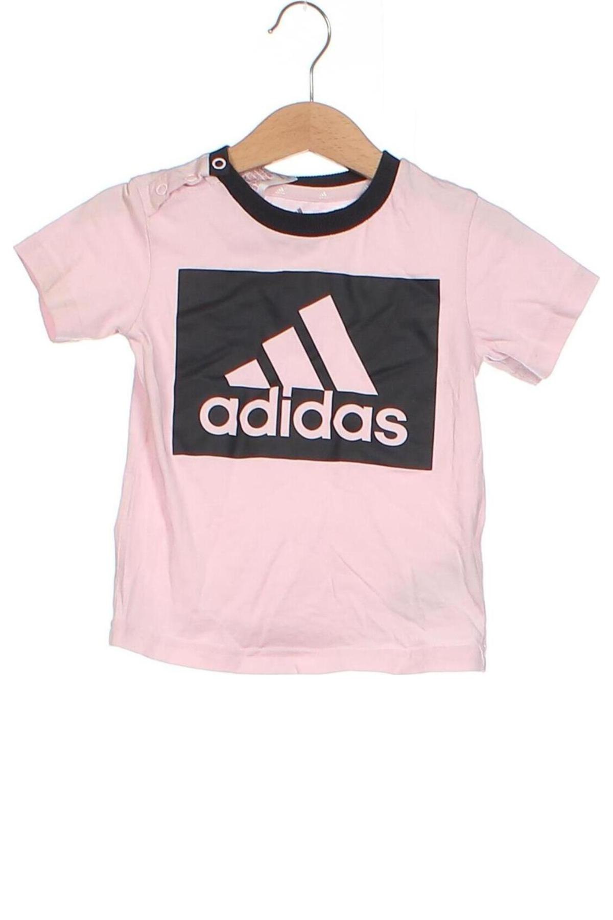 Детска тениска Adidas, Размер 12-18m/ 80-86 см, Цвят Розов, Цена 13,49 лв.