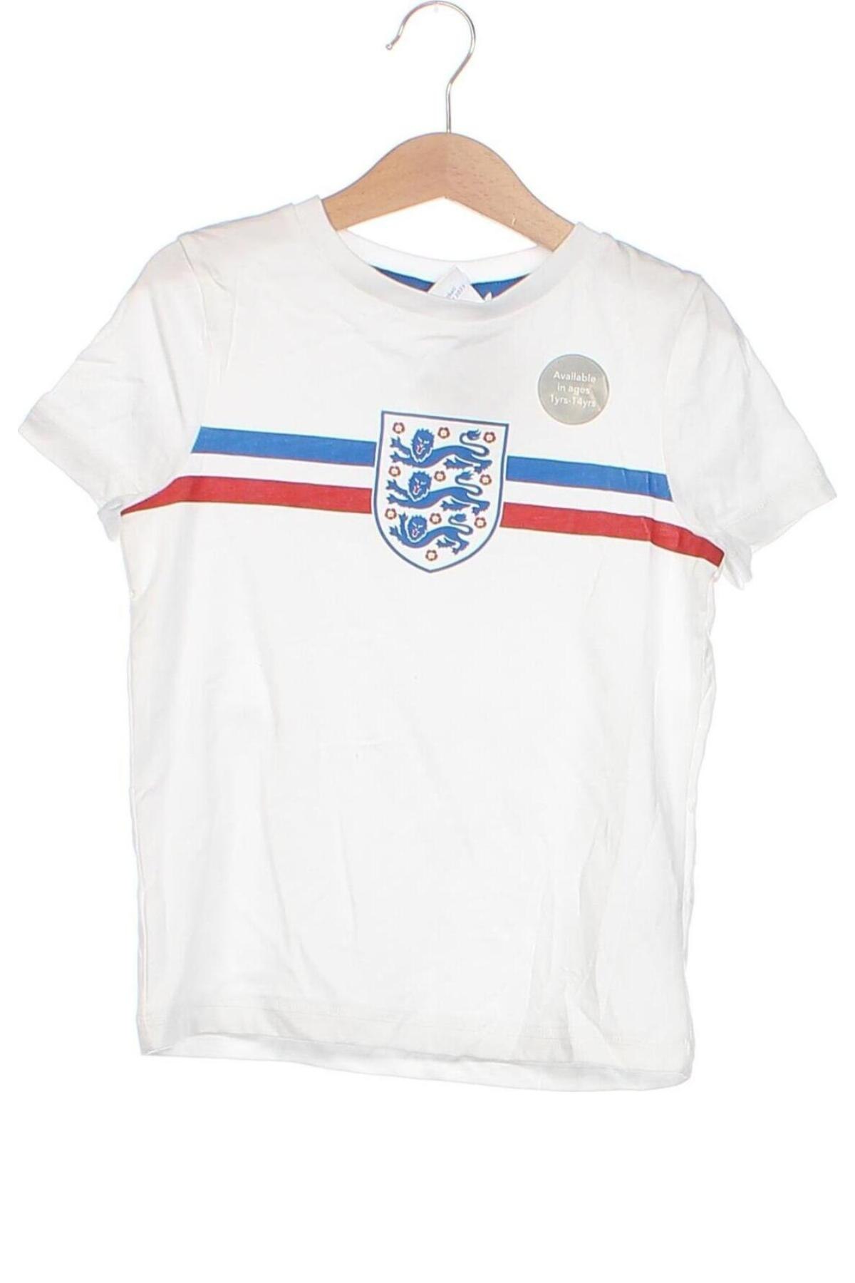 Tricou pentru copii England, Mărime 3-4y/ 104-110 cm, Culoare Alb, Preț 25,99 Lei