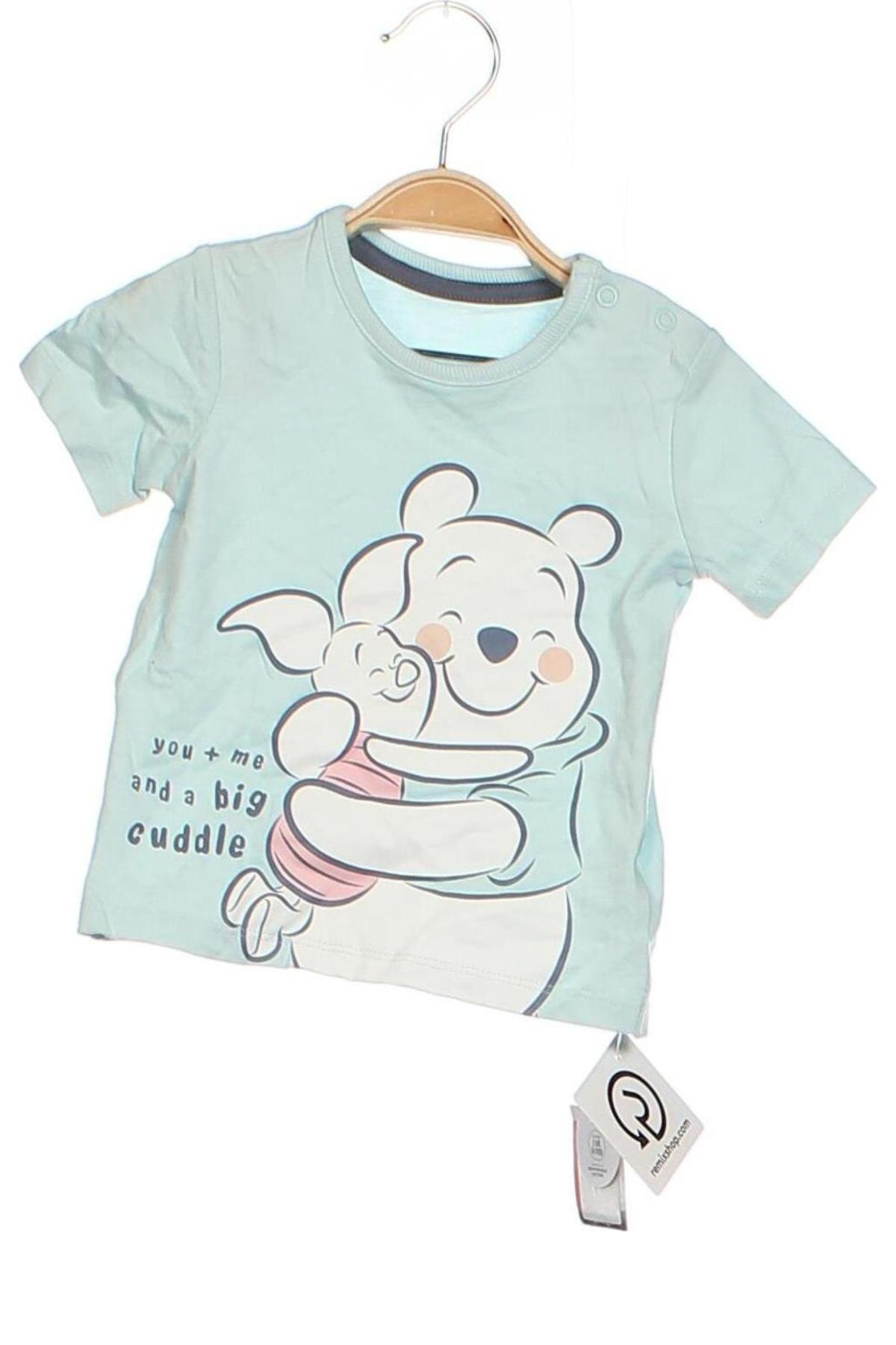 Dziecięcy T-shirt George, Rozmiar 6-9m/ 68-74 cm, Kolor Niebieski, Cena 23,99 zł