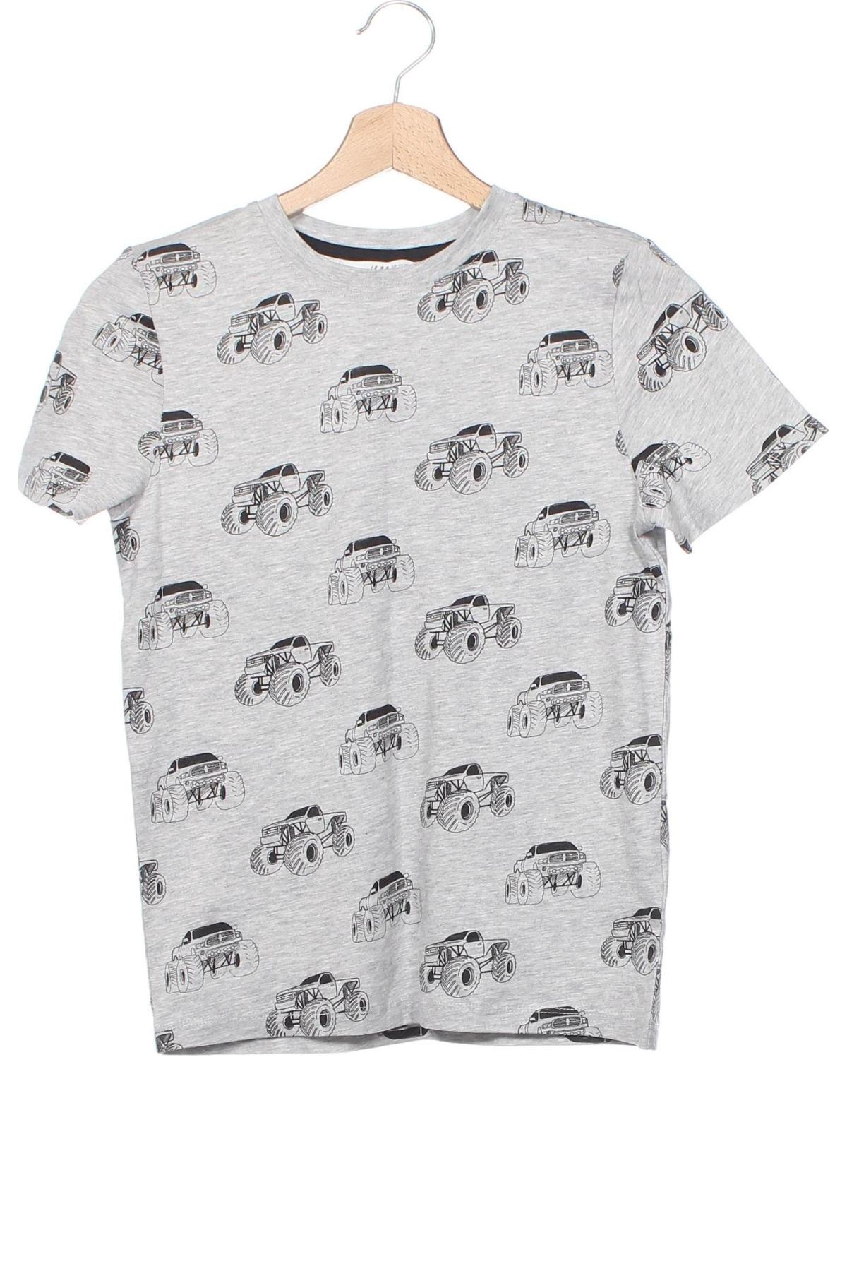 Kinder T-Shirt H&M, Größe 8-9y/ 134-140 cm, Farbe Grau, Preis 6,02 €