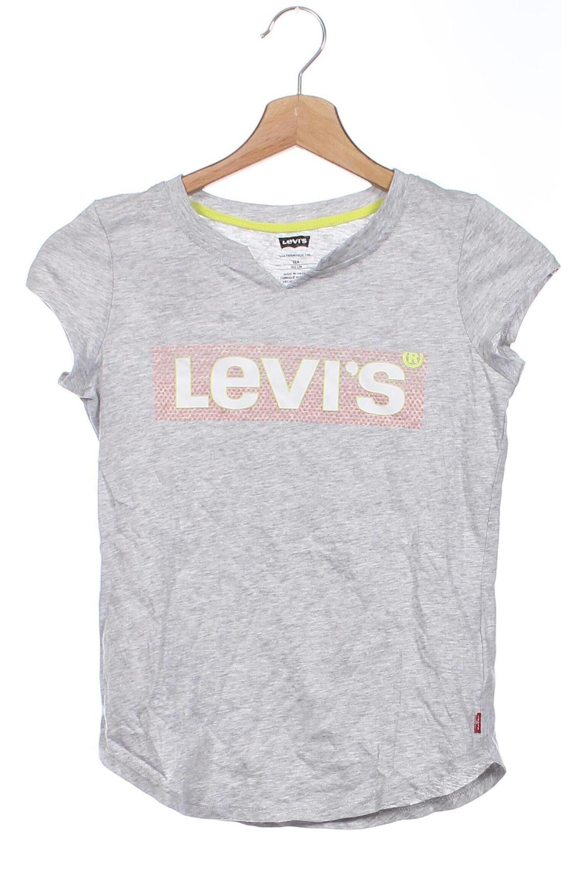 Dětské tričko  Levi's, Velikost 11-12y/ 152-158 cm, Barva Šedá, Cena  253,00 Kč