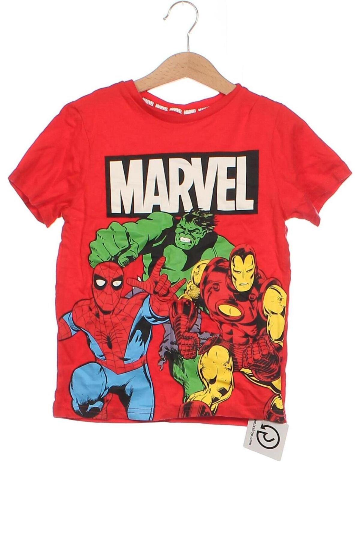 Detské tričko Marvel, Veľkosť 5-6y/ 116-122 cm, Farba Červená, Cena  4,95 €