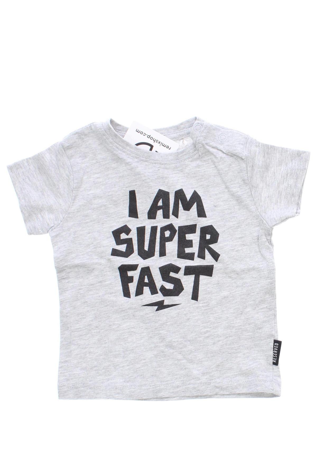 Kinder T-Shirt Reserved, Größe 3-6m/ 62-68 cm, Farbe Grau, Preis € 6,00