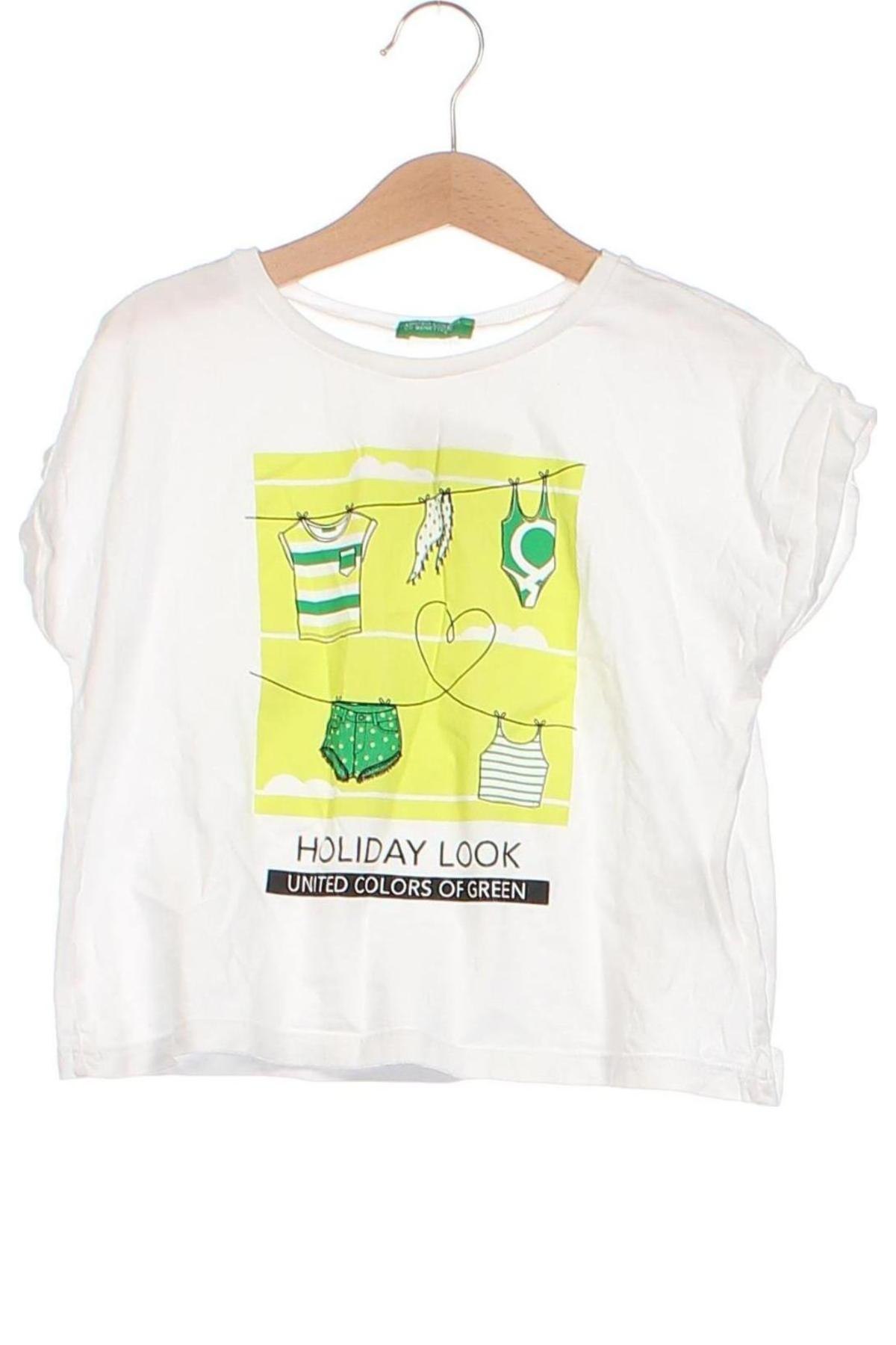 Tricou pentru copii United Colors Of Benetton, Mărime 8-9y/ 134-140 cm, Culoare Alb, Preț 38,27 Lei