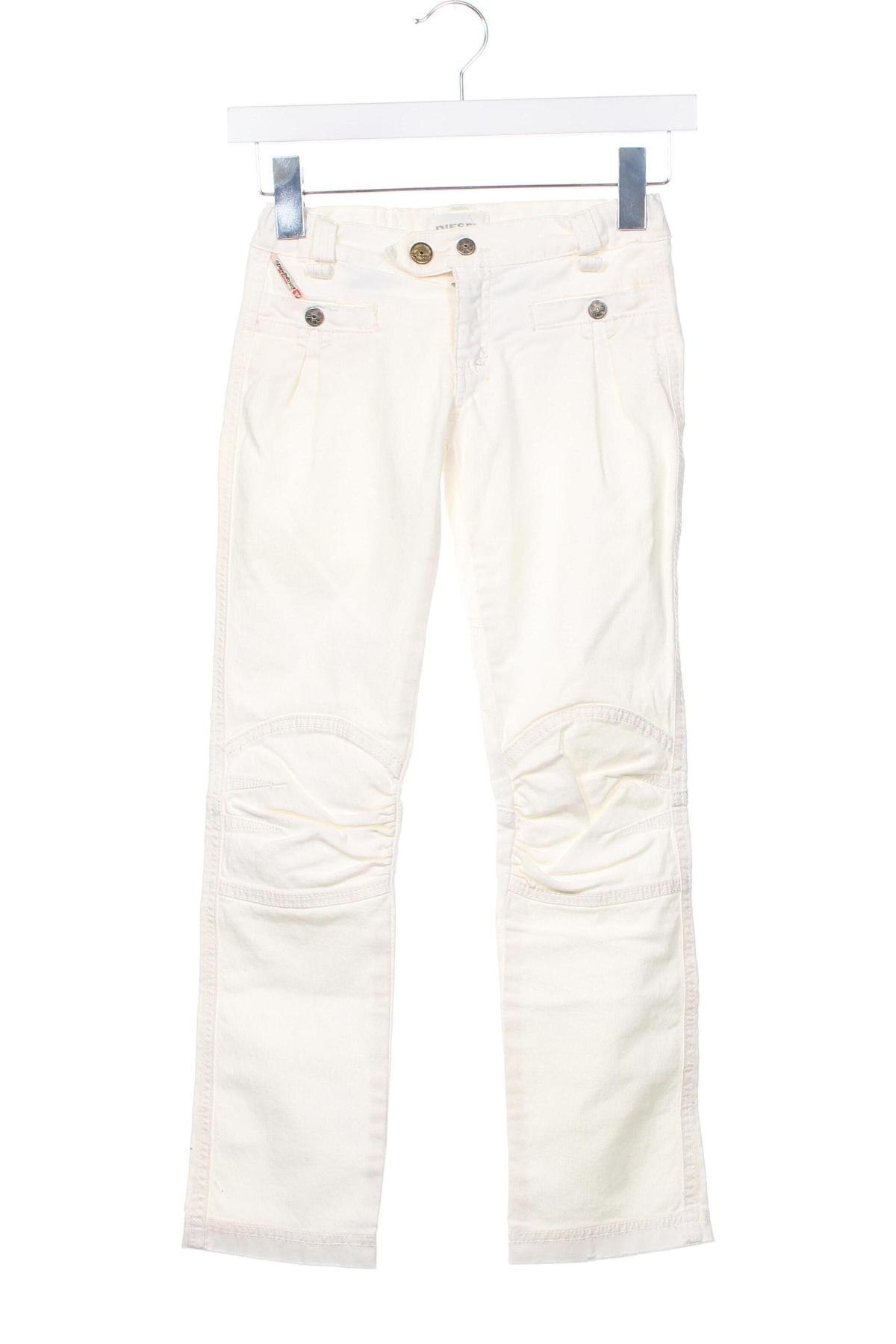 Kinderjeans Diesel, Größe 7-8y/ 128-134 cm, Farbe Ecru, Preis 33,49 €