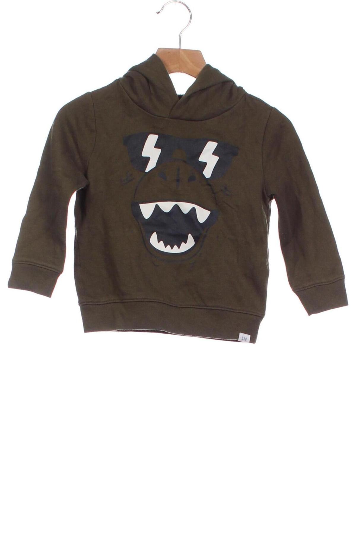 Gyerek sweatshirt Gap, Méret 3-4y / 104-110 cm, Szín Zöld, Ár 3 599 Ft