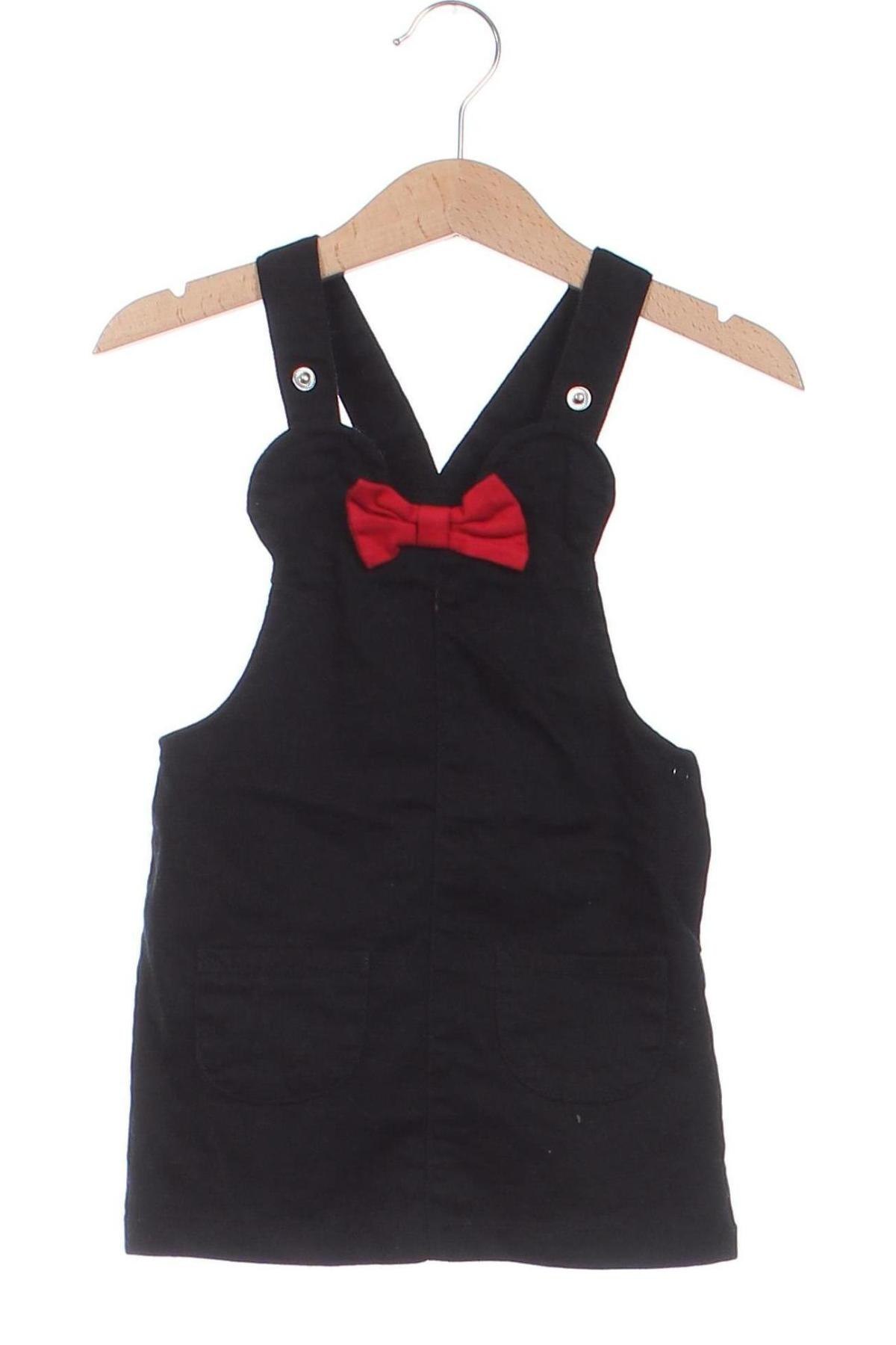 Kinder Latzkleid H&M, Größe 9-12m/ 74-80 cm, Farbe Schwarz, Preis 8,99 €