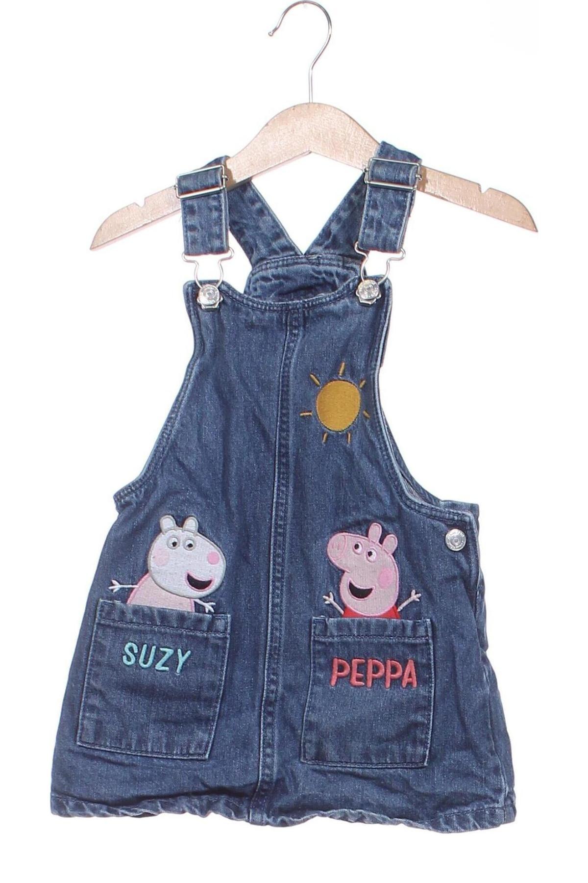 Kinder Latzkleid Peppa Pig, Größe 2-3y/ 98-104 cm, Farbe Blau, Preis 15,99 €