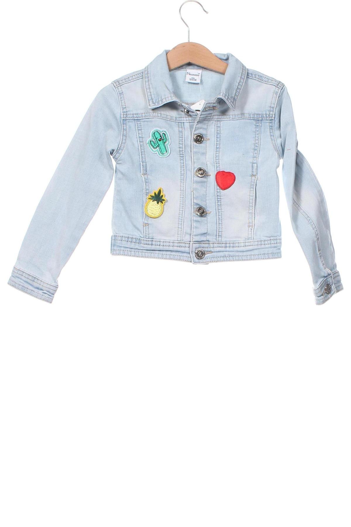 Kinder Jeansjacke New Bags, Größe 3-4y/ 104-110 cm, Farbe Blau, Preis € 11,99