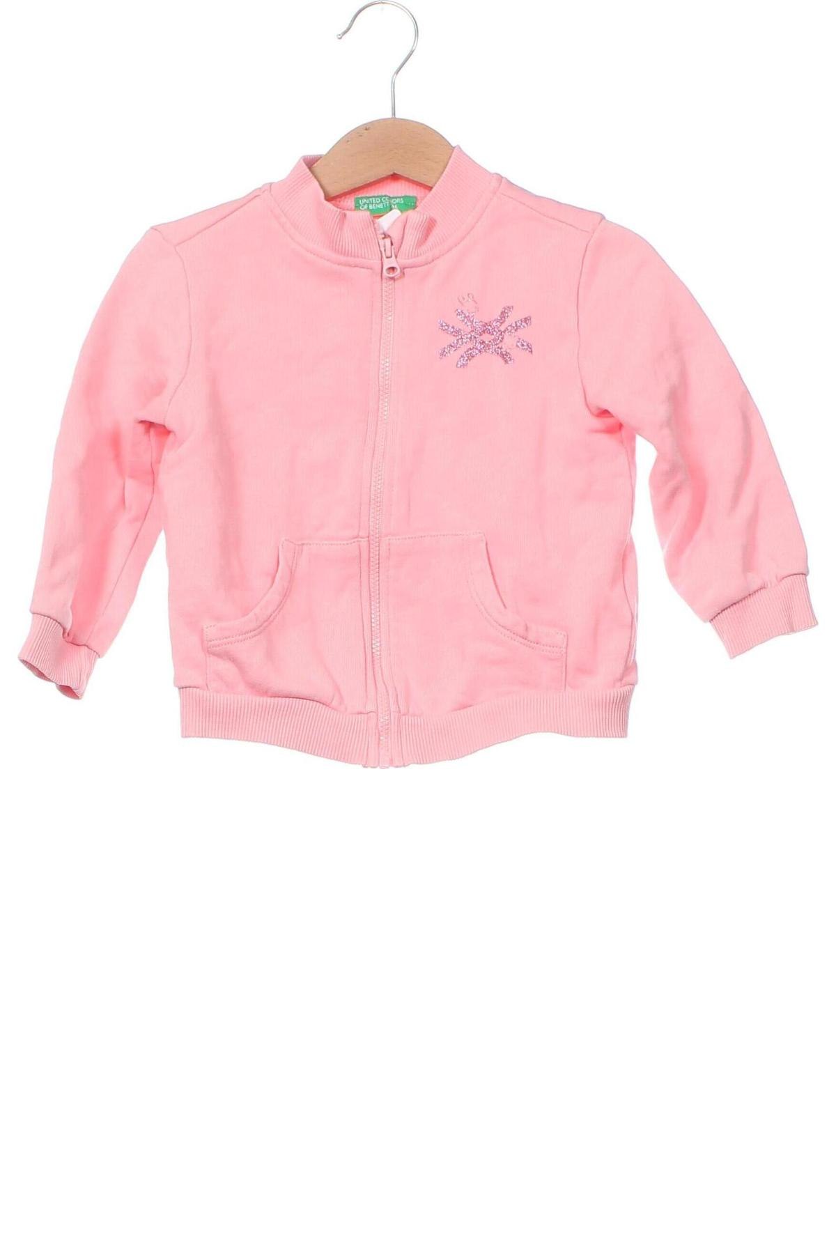 Kinder Sportoberteil United Colors Of Benetton, Größe 18-24m/ 86-98 cm, Farbe Rosa, Preis 7,99 €