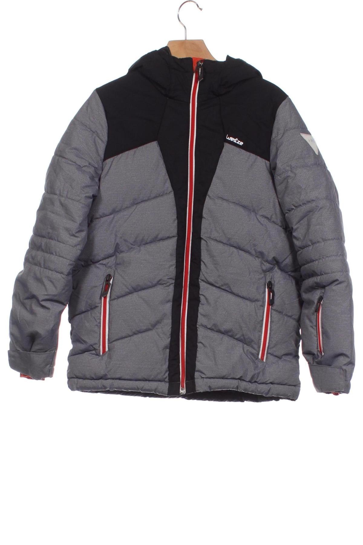 Kinderjacke für Wintersport Wedze, Größe 10-11y/ 146-152 cm, Farbe Grau, Preis 22,49 €