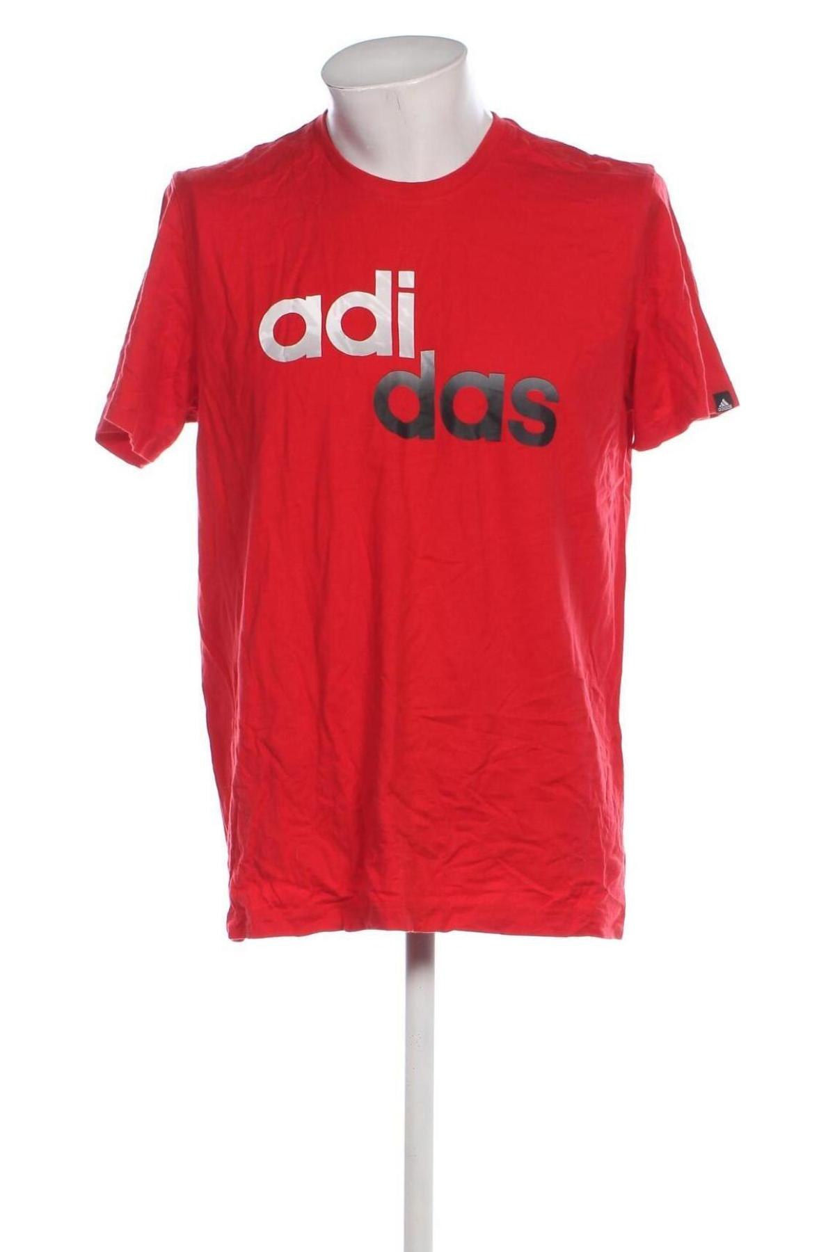 Tricou de bărbați Adidas, Mărime L, Culoare Roșu, Preț 88,99 Lei