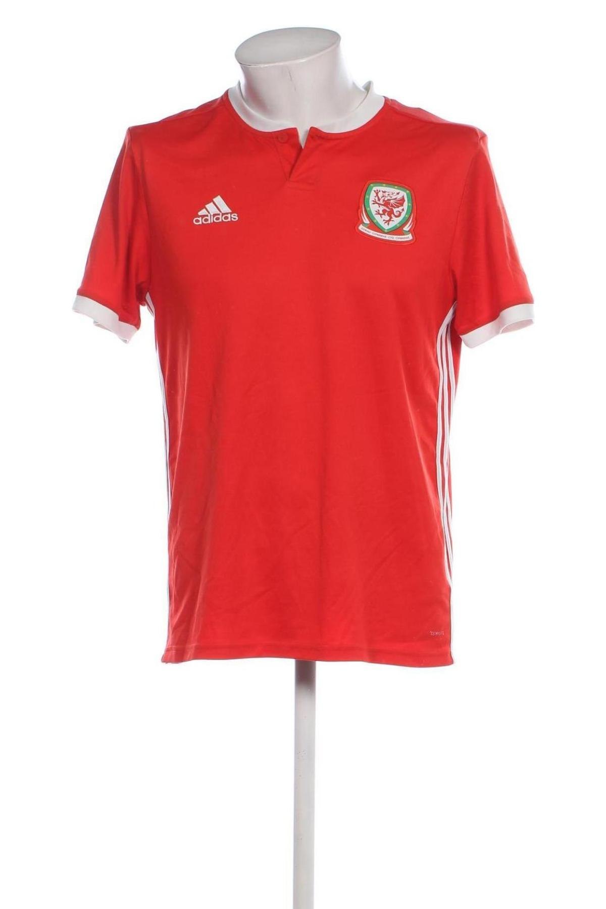 Herren T-Shirt Adidas, Größe L, Farbe Rot, Preis € 18,99