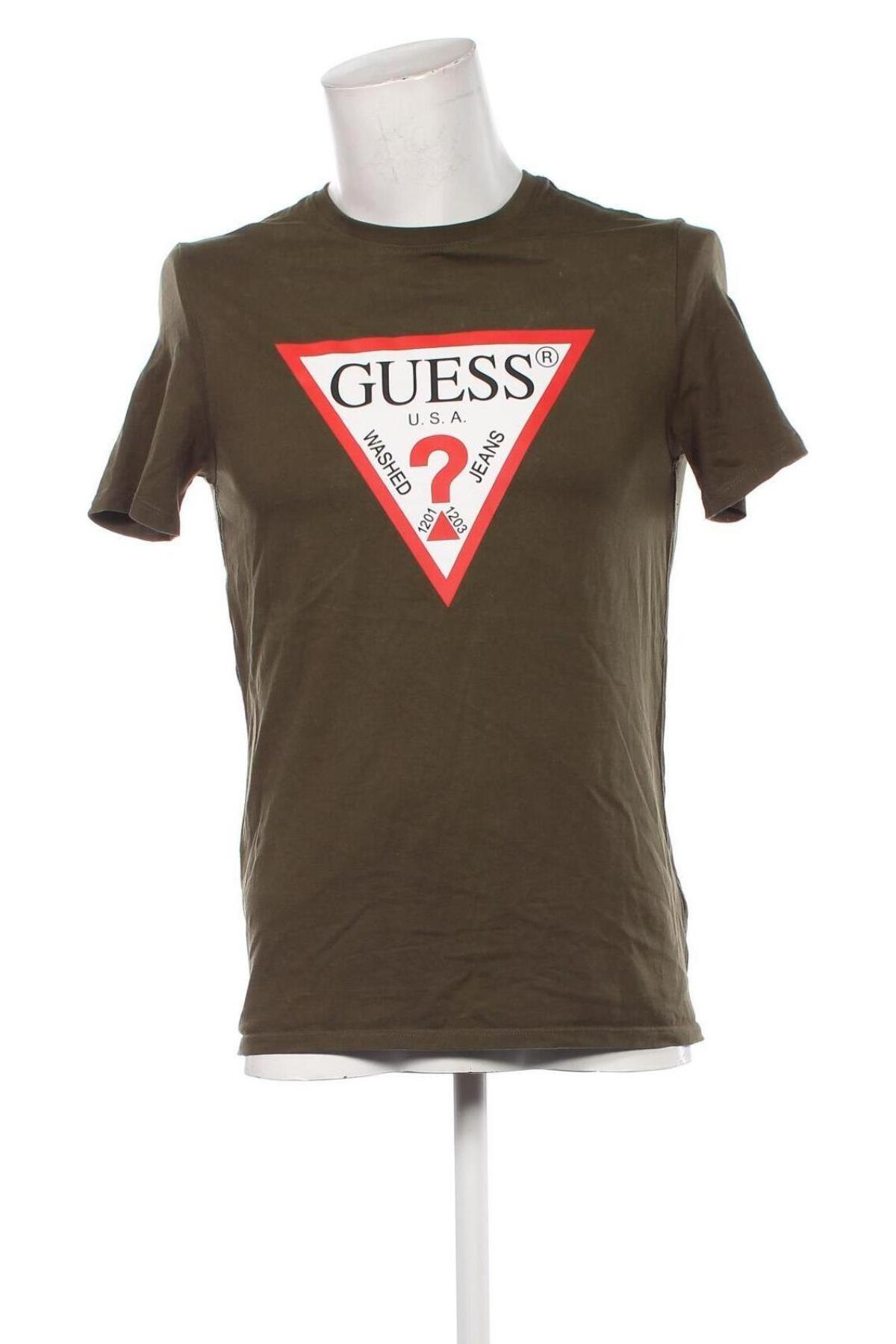 Мъжка тениска Guess, Размер L, Цвят Зелен, Цена 34,00 лв.