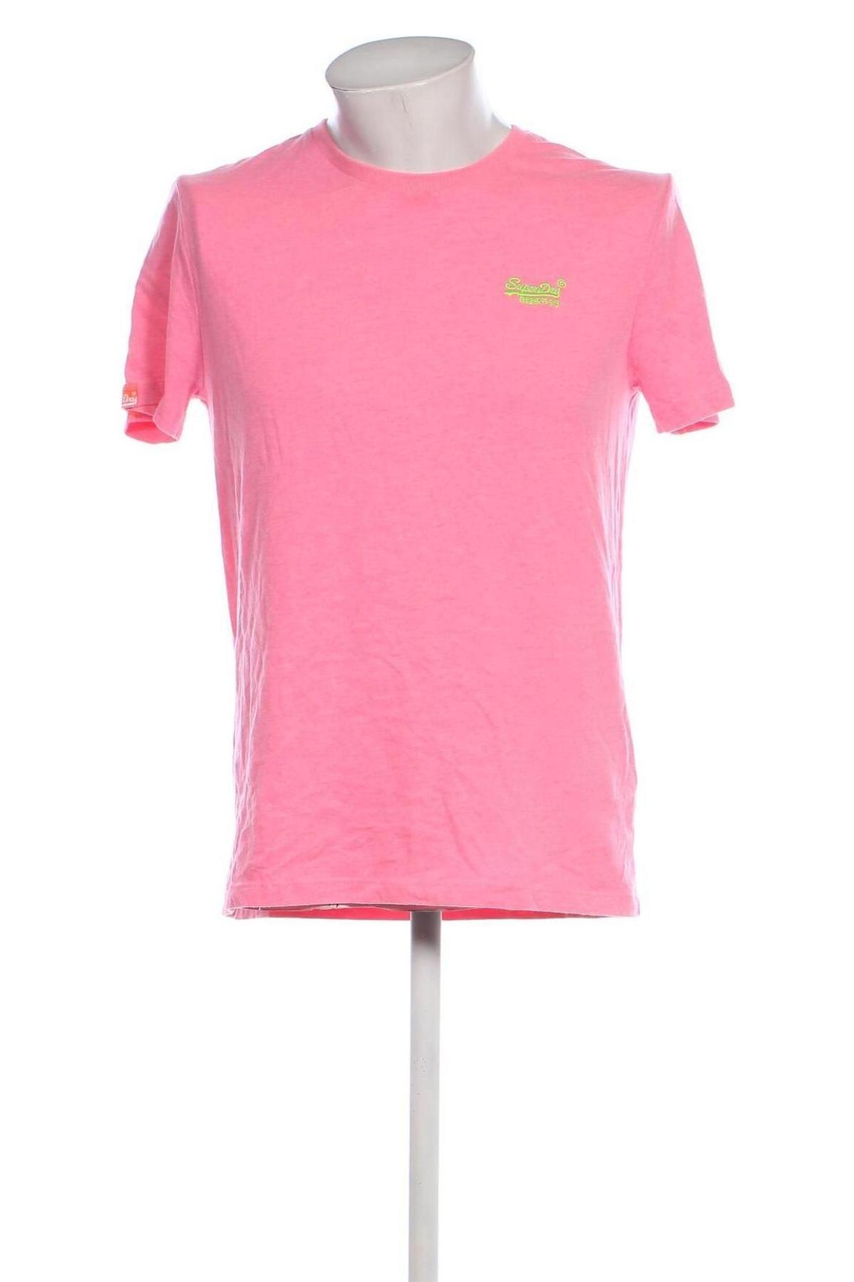 Męski T-shirt Superdry, Rozmiar XL, Kolor Różowy, Cena 57,99 zł